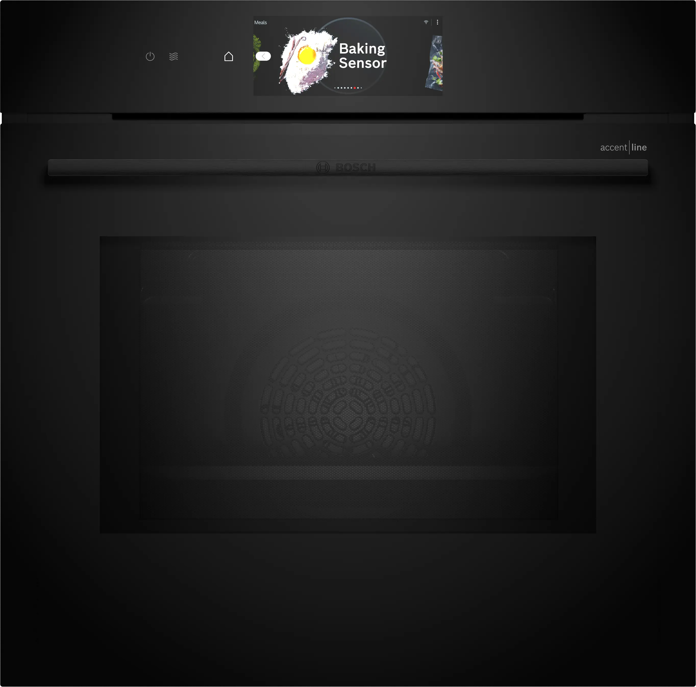 Bosch HMG978NB1 AccentLine Built-In Combi Oven with Microwave 60cm 67L Black - Bosch Built-in microwave / combi oven product image 1