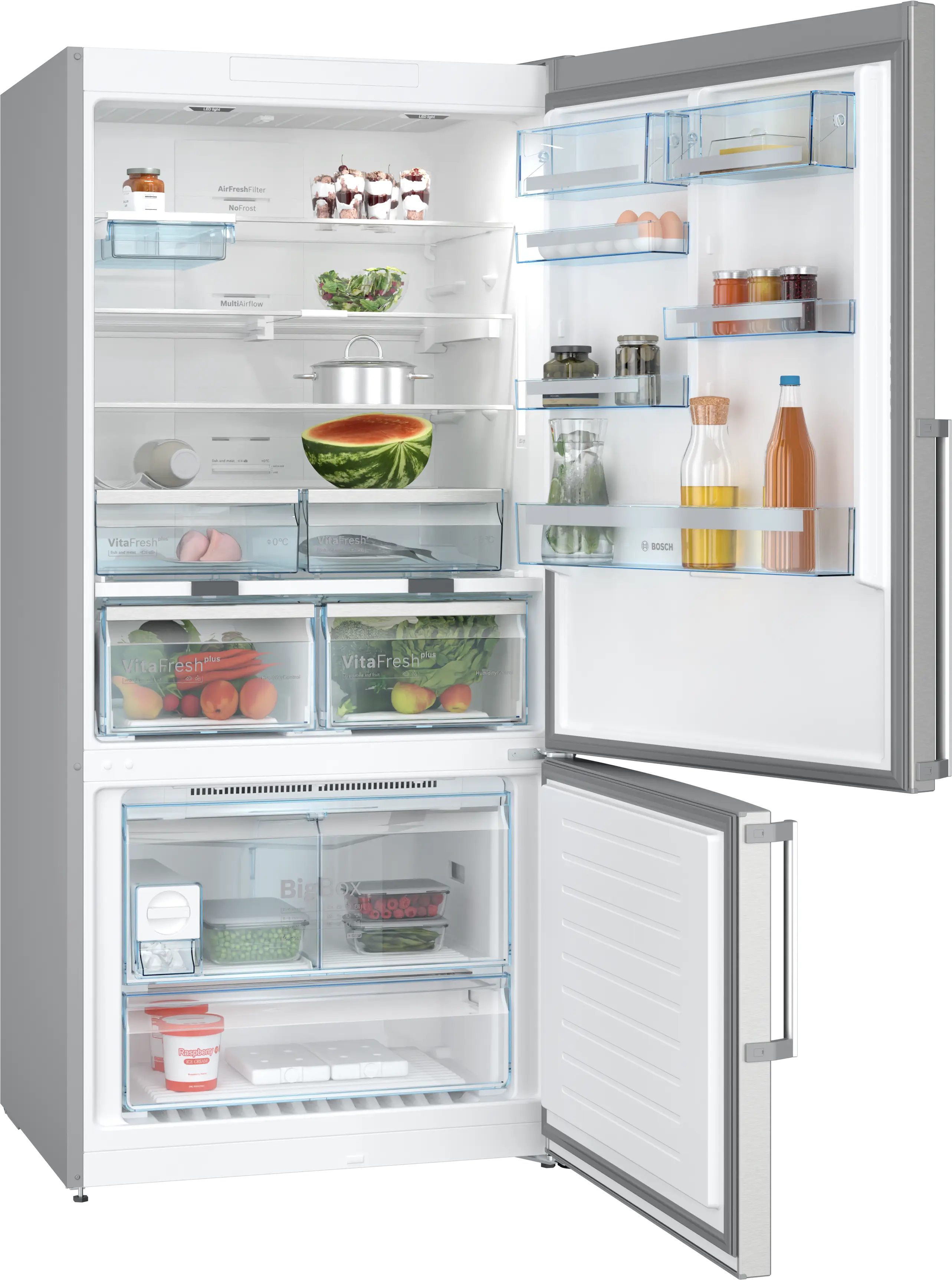 Bosch KGN86AI32U bottom-freezer fridge-freezer product detail view