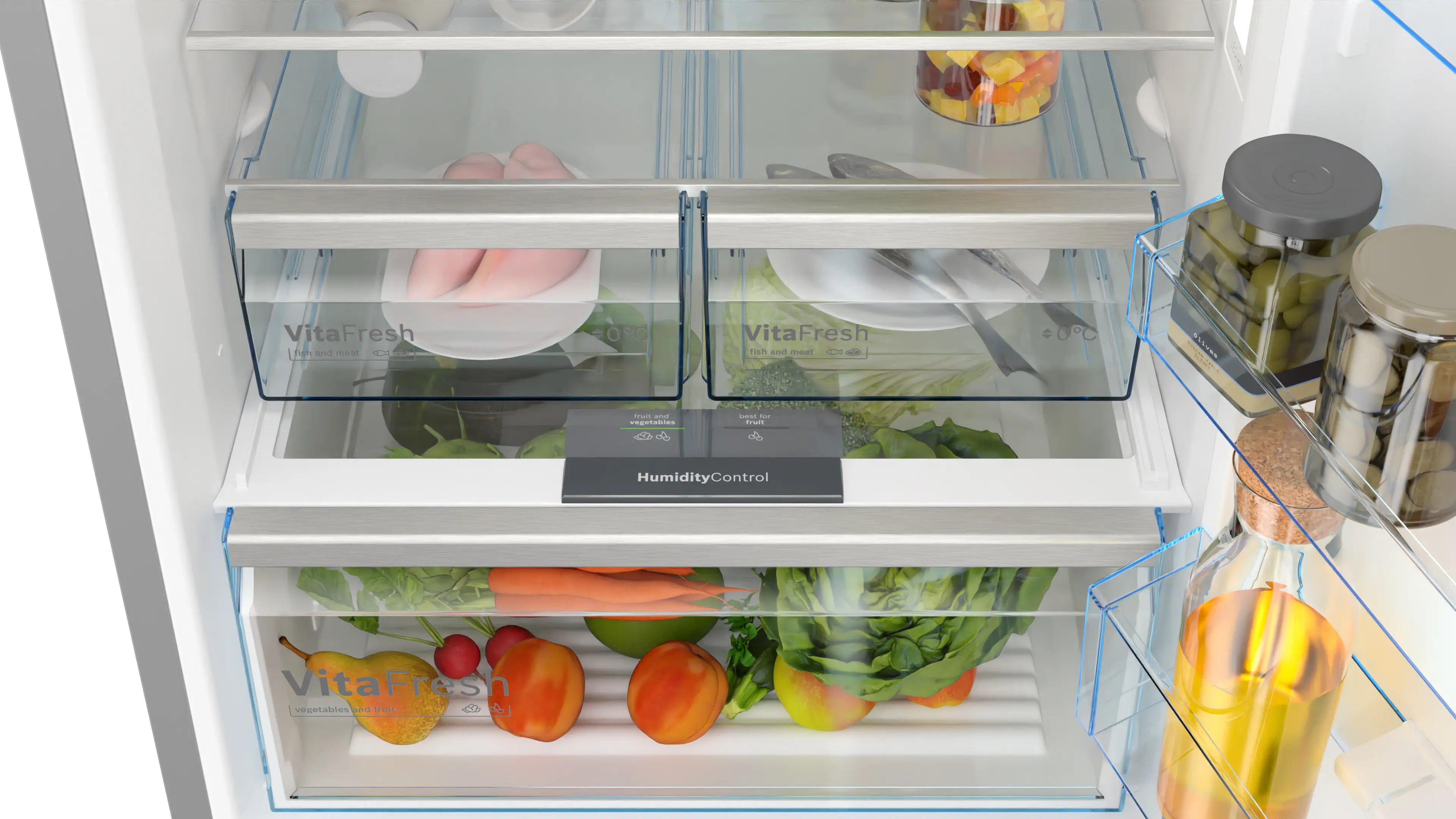 Bosch KGN56CX30U bottom-freezer fridge-freezer product detail view