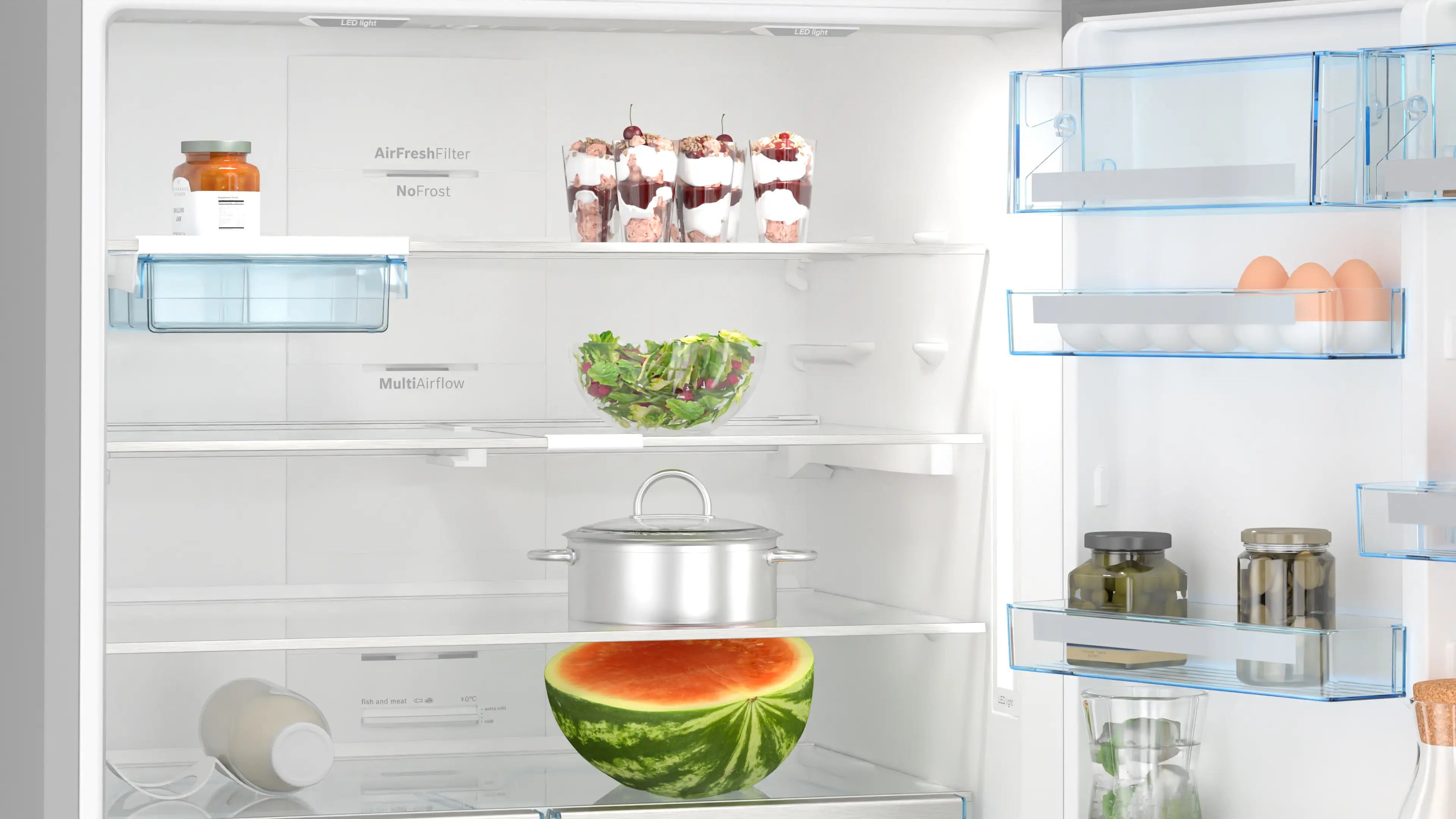 Bosch KGN86AI32U bottom-freezer fridge-freezer product detail view
