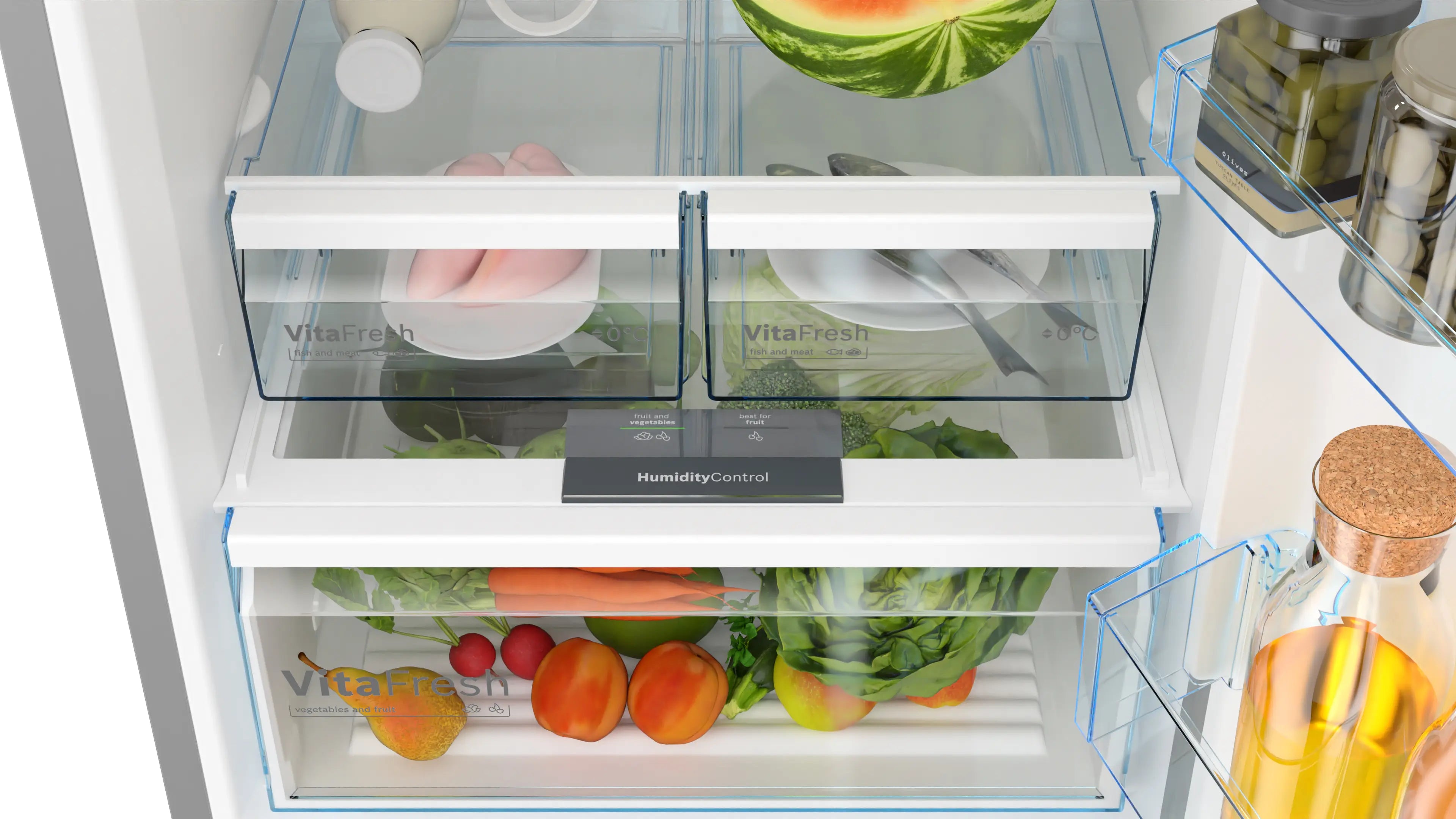 Bosch KGN55VL21U bottom-freezer fridge-freezer product detail view