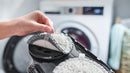 Machine-washable microfiber pads detach easily from the DynamicAqua nozzle.