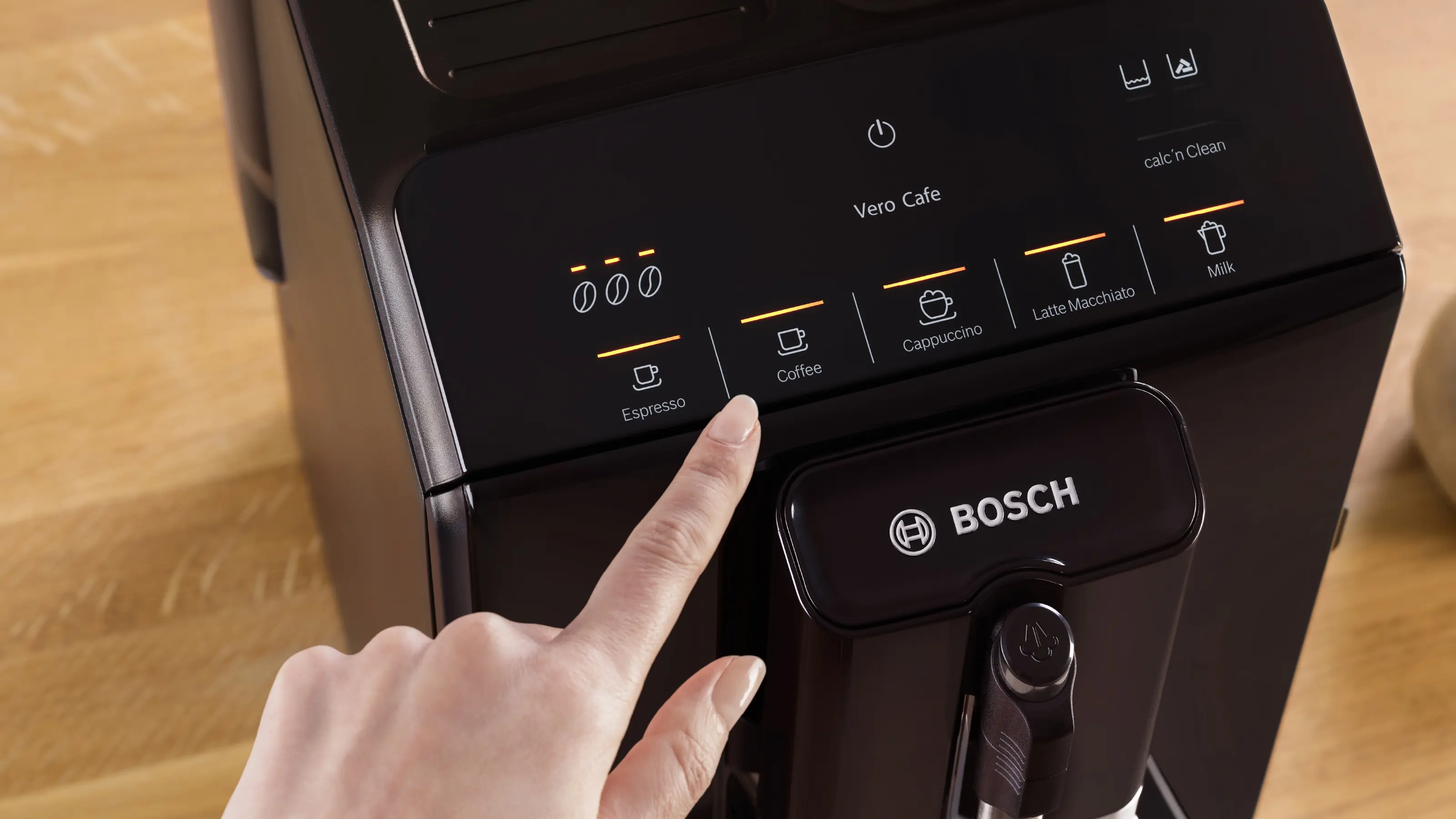 Bosch TIE20119 Series 2 VeroCafe Fully Automatic Coffee Machine Piano Black product view 4