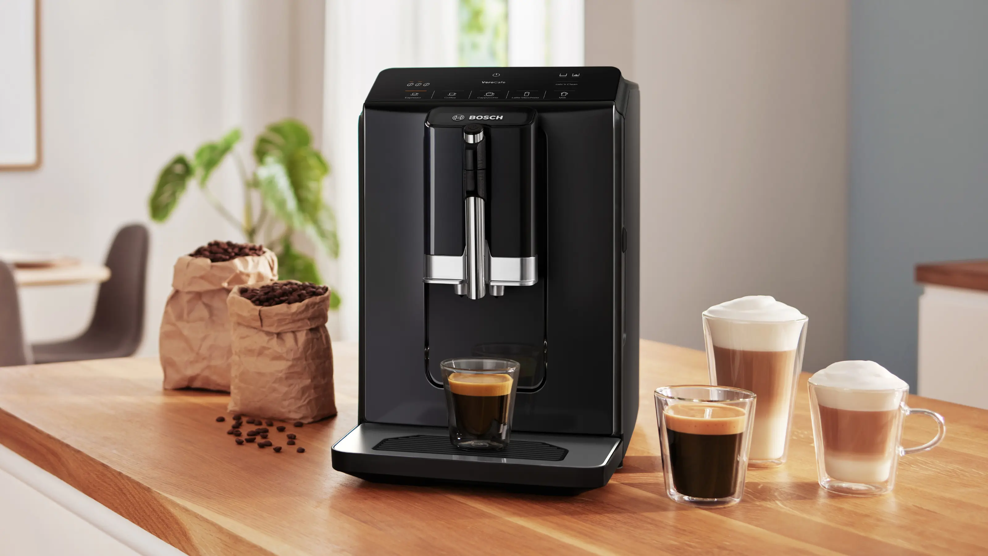 Bosch TIE20119 Series 2 VeroCafe Fully Automatic Coffee Machine Piano Black product view 8