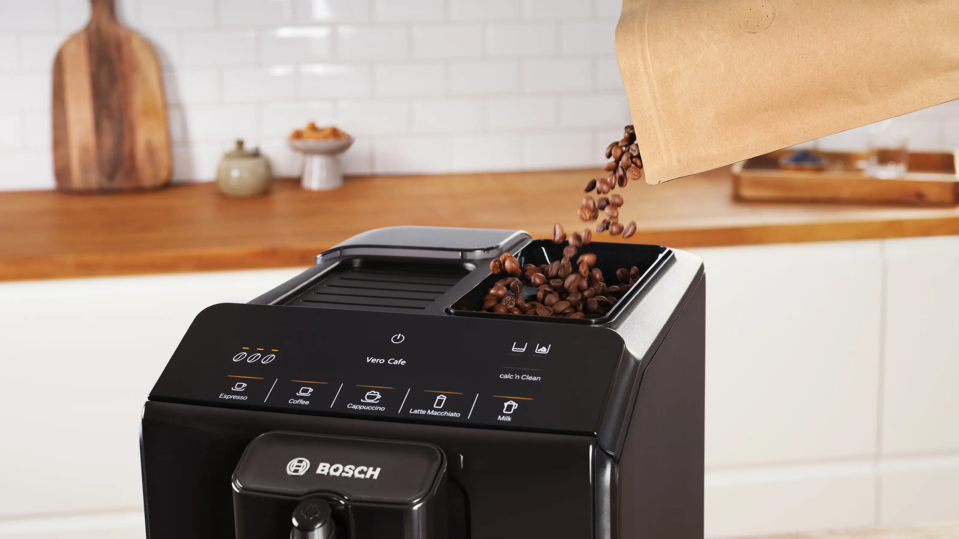 Bosch TIE20119 Series 2 VeroCafe Fully Automatic Coffee Machine Piano Black product view 5