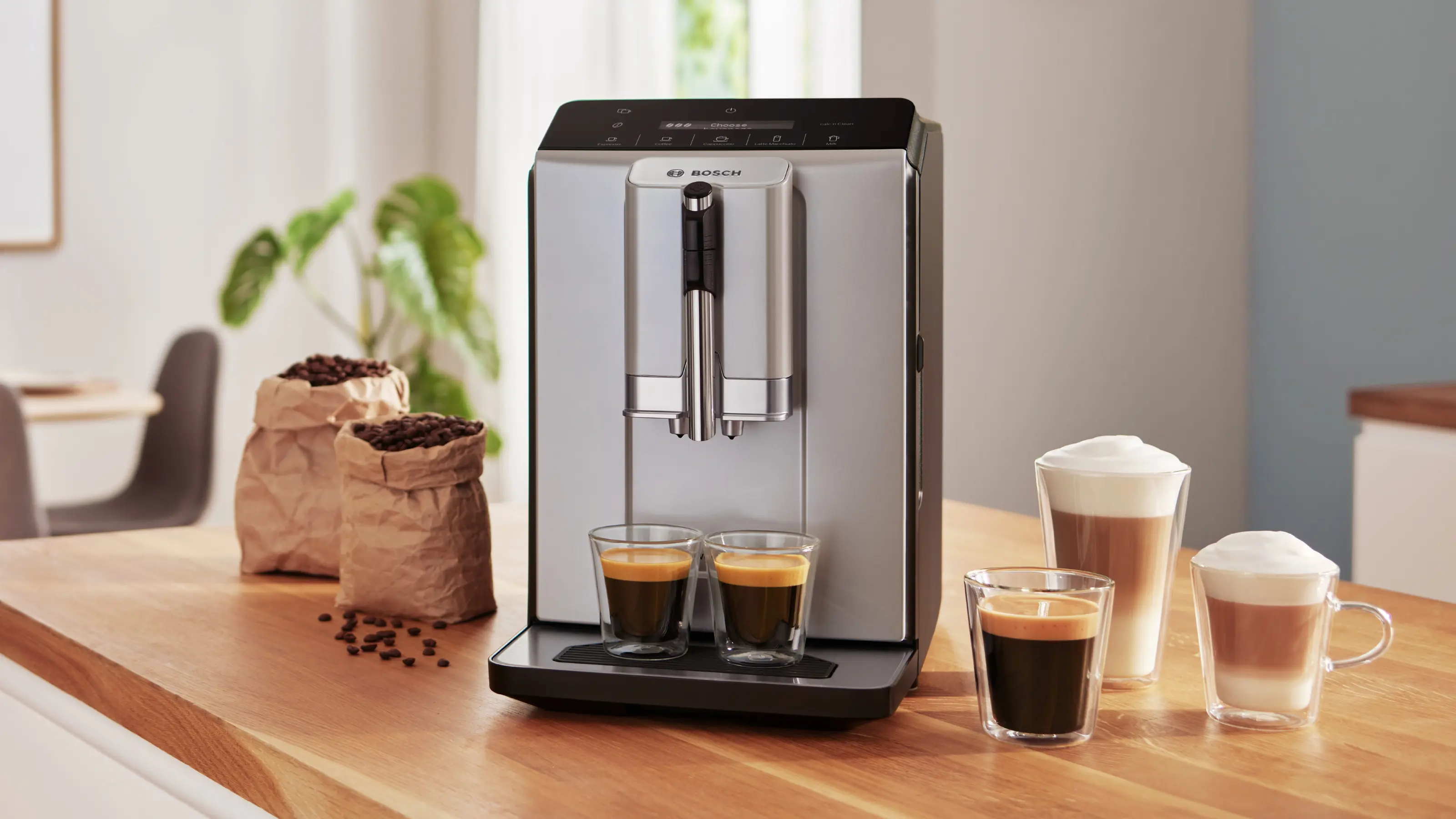 Bosch TIE20301 Series 2 VeroCafe Fully Automatic Coffee Machine Silk Silver product view 7