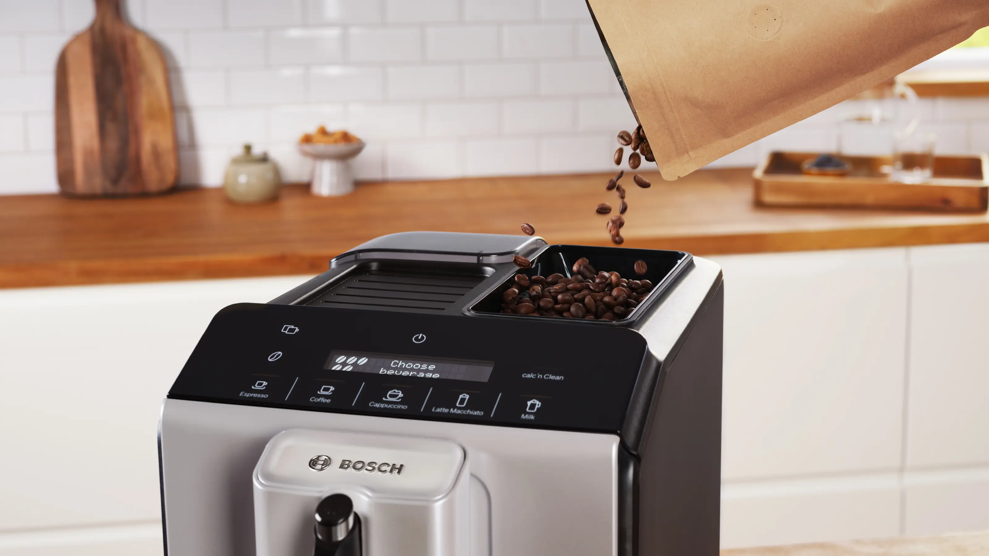 Bosch TIE20301 Series 2 VeroCafe Fully Automatic Coffee Machine Silk Silver product view 10
