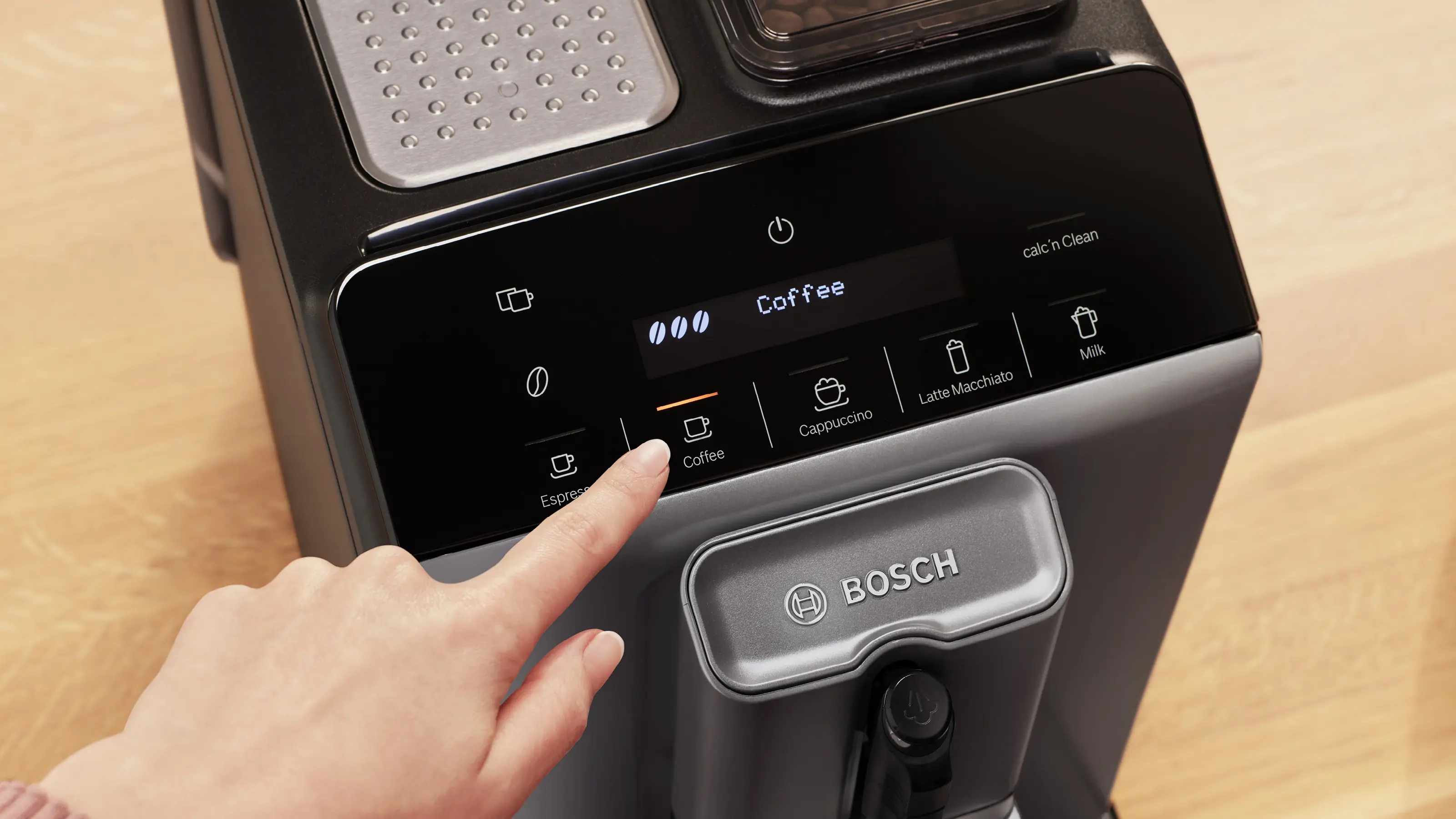 Bosch TIE20504 Series 2 VeroCafe Fully Automatic Coffee Machine Diamond Titanium Metallic product view 4