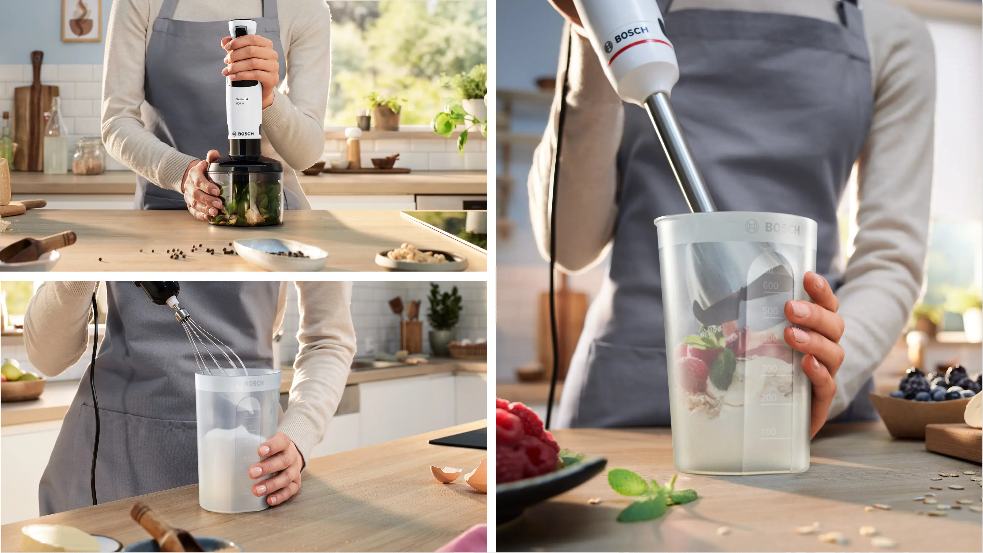 Bosch MSM4W421 ErgoMaster Series 4 Hand Blender 800W White Black Grey product view 16
