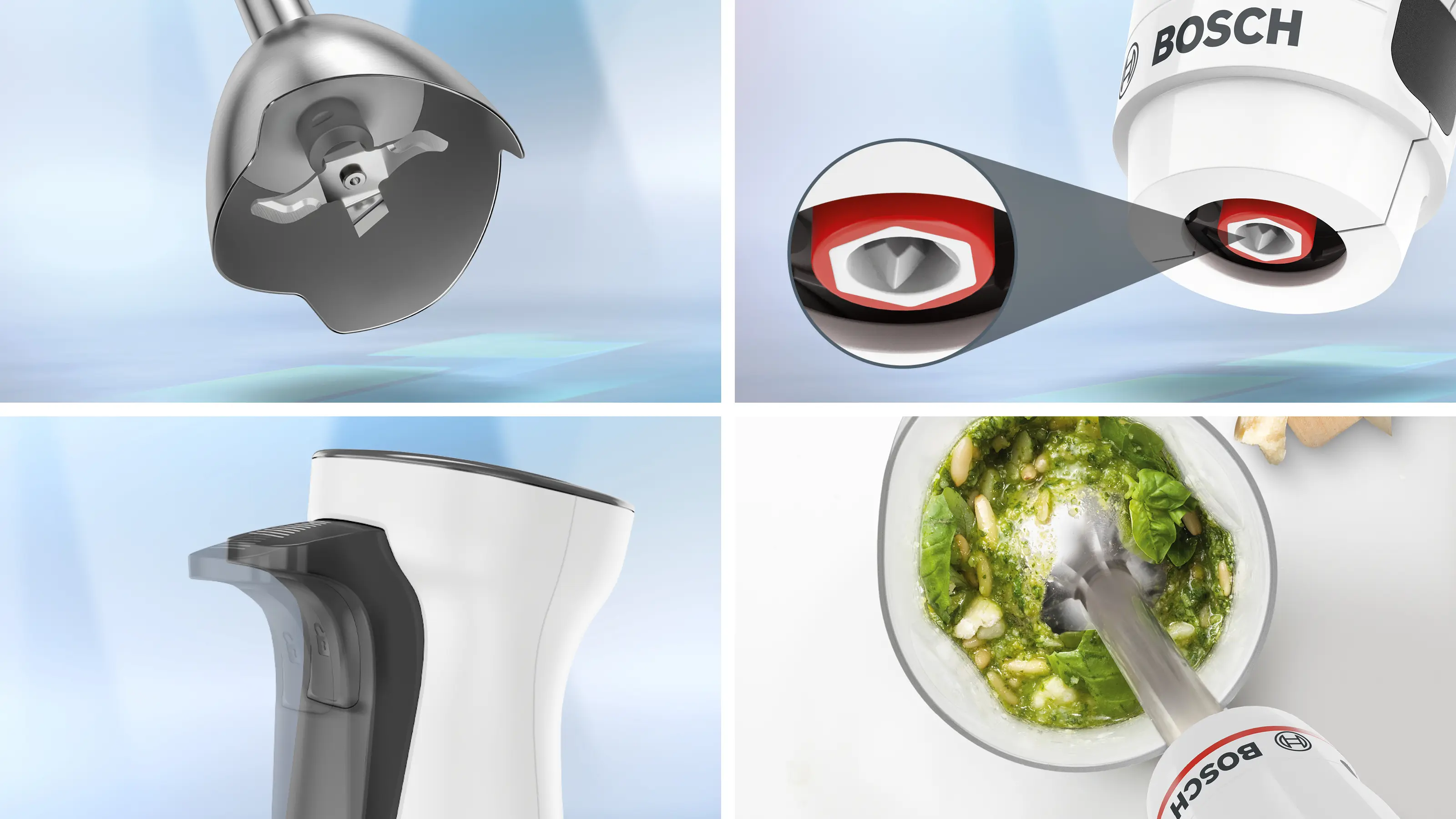 Bosch MSM4W421 ErgoMaster Series 4 Hand Blender 800W White Black Grey product view 9