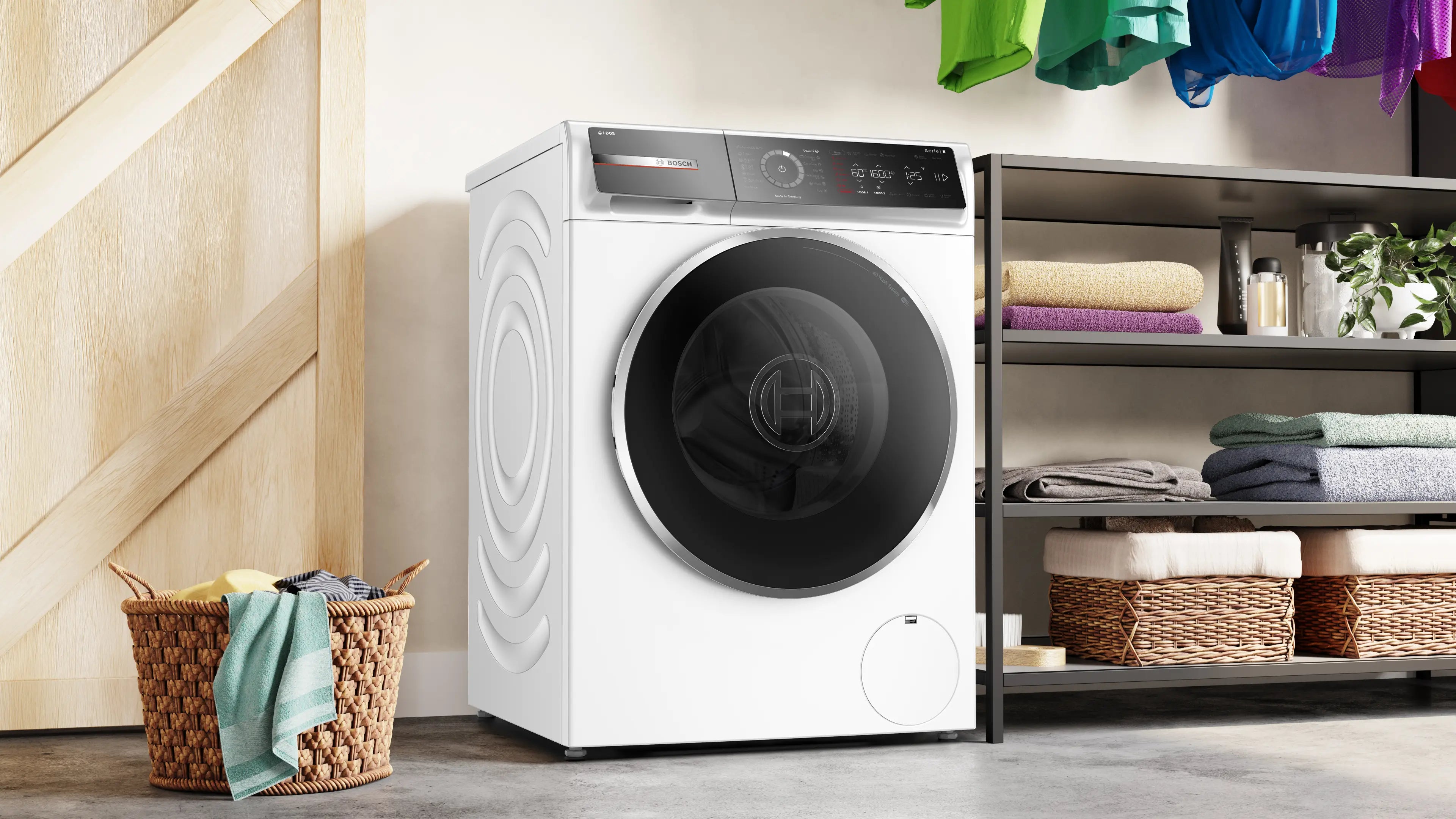 Bosch WGB256A0ME front-loading washing machine in white - alternate product view