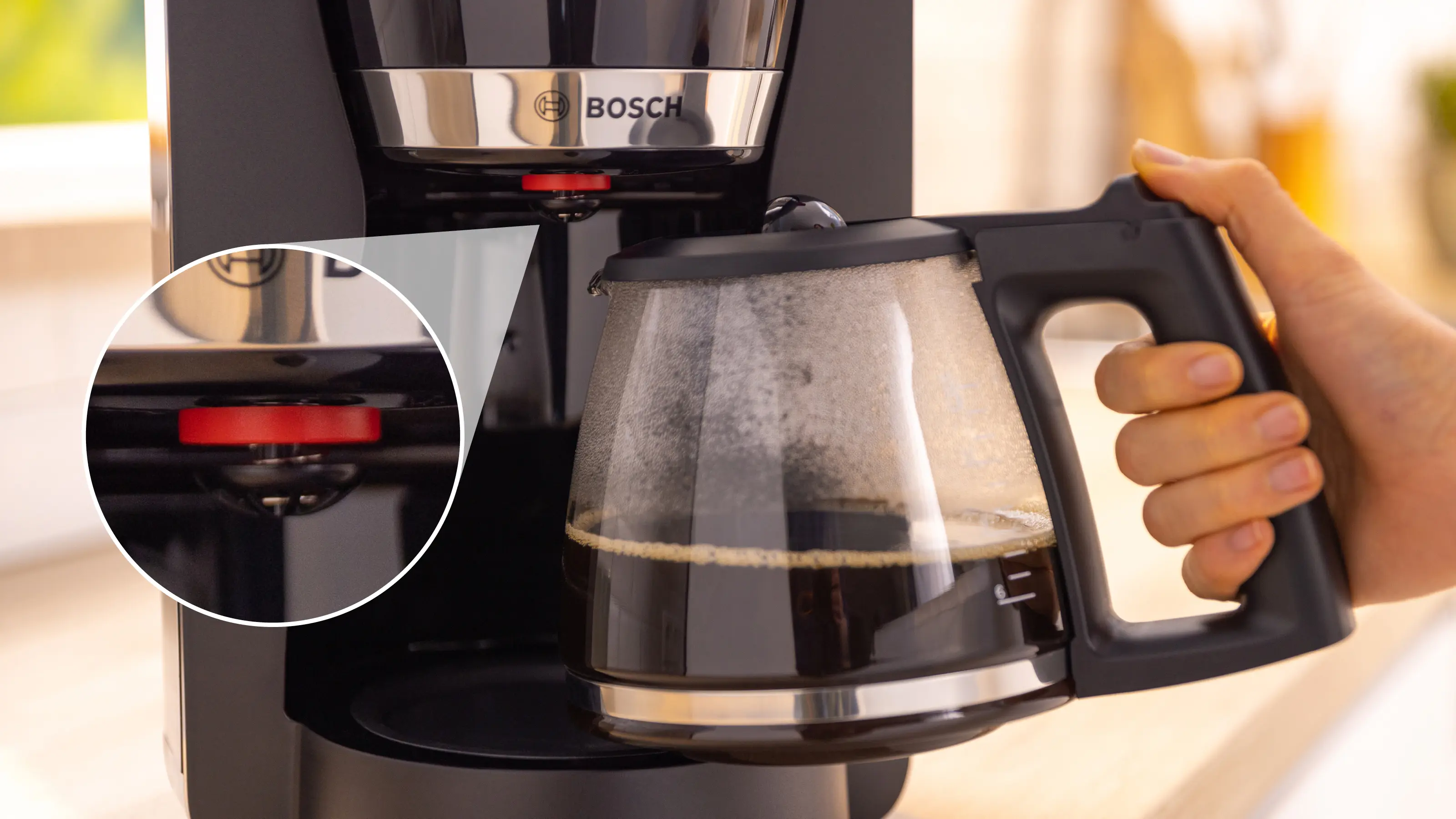 Bosch TKA4M233 MyMoment Filter Coffee Maker 1200W Black product view 3