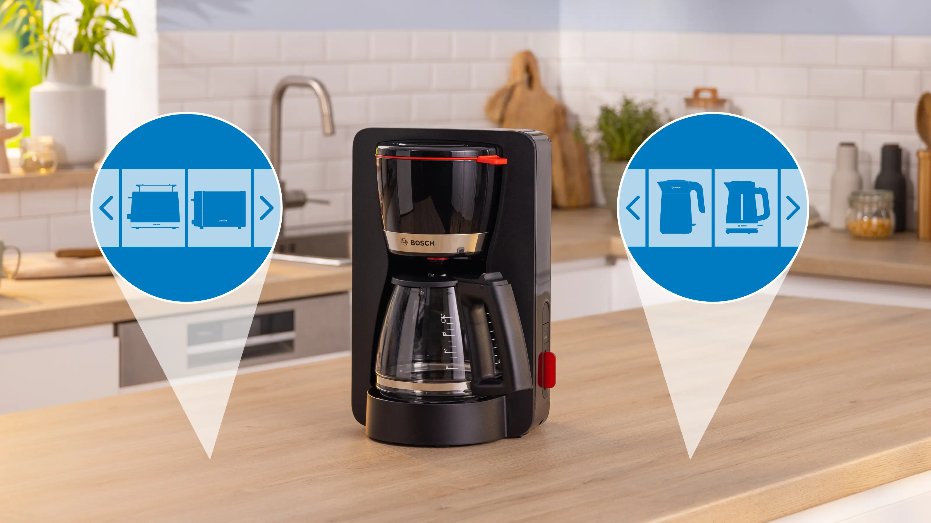 Bosch TKA4M233 MyMoment Filter Coffee Maker 1200W Black product view 5