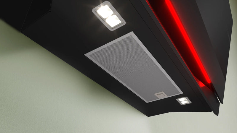 Bosch DWK91LT65 Wall Hood 90cm Serie8 441m3/h Clear Glass Black Printed