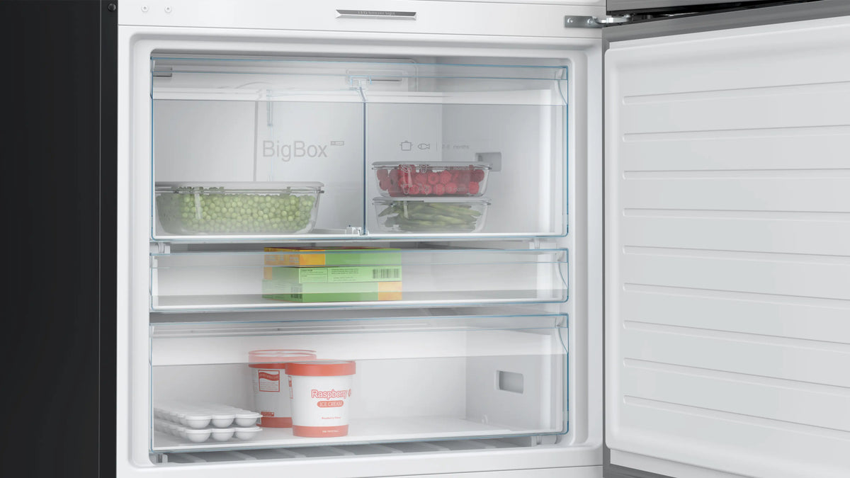 Bosch KGP86AXB0N Series 8 Fridge-Freezer 86 cm 621 L Total NoFrost Black Inox
