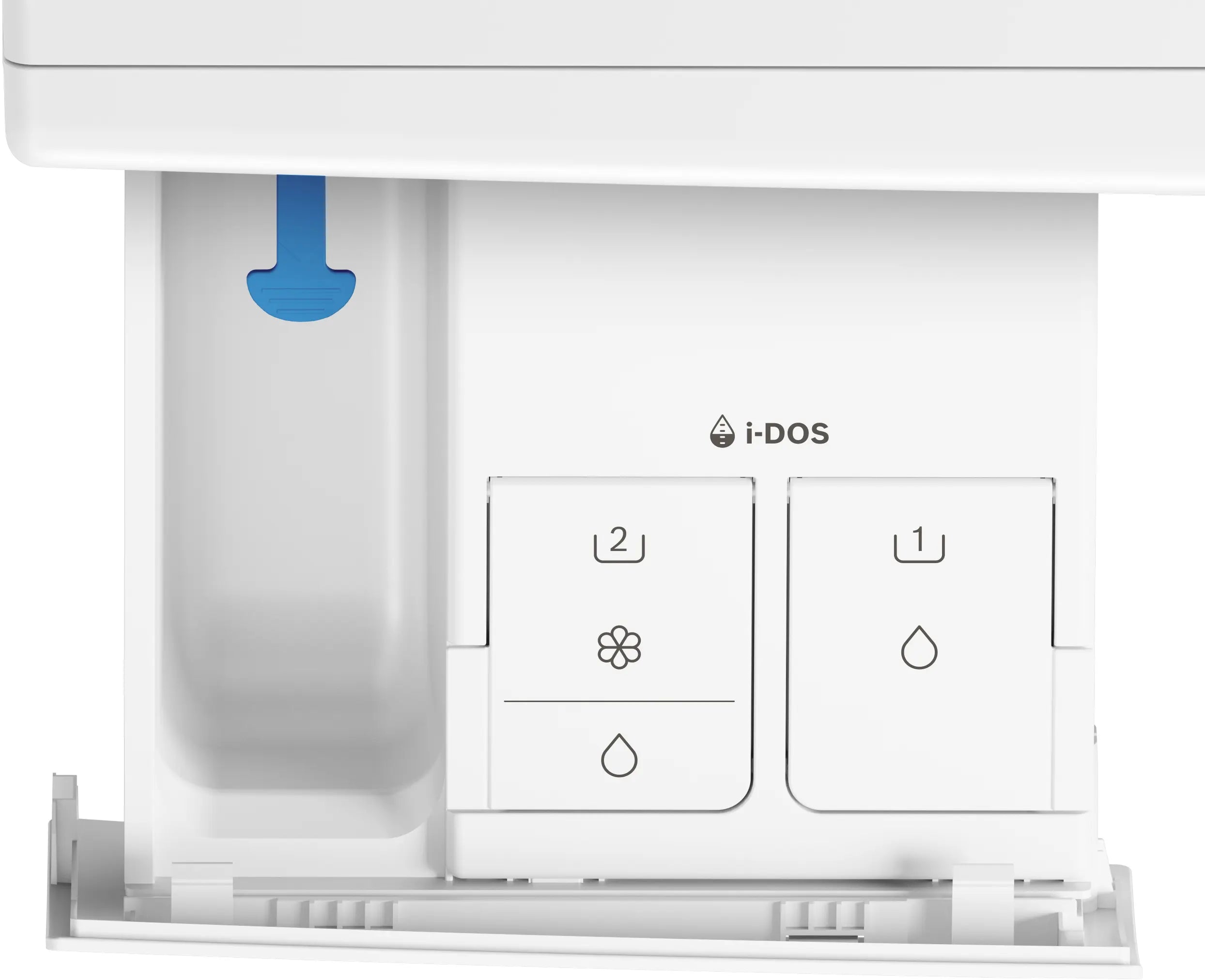 Bosch WGB256A0ME i-DOS detergent dosing drawer