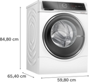 Bosch WNC254A0ME Front-Loading Washer-Dryer 10.5*6kg 1400rpm Series 8 i-Dos A+++ White