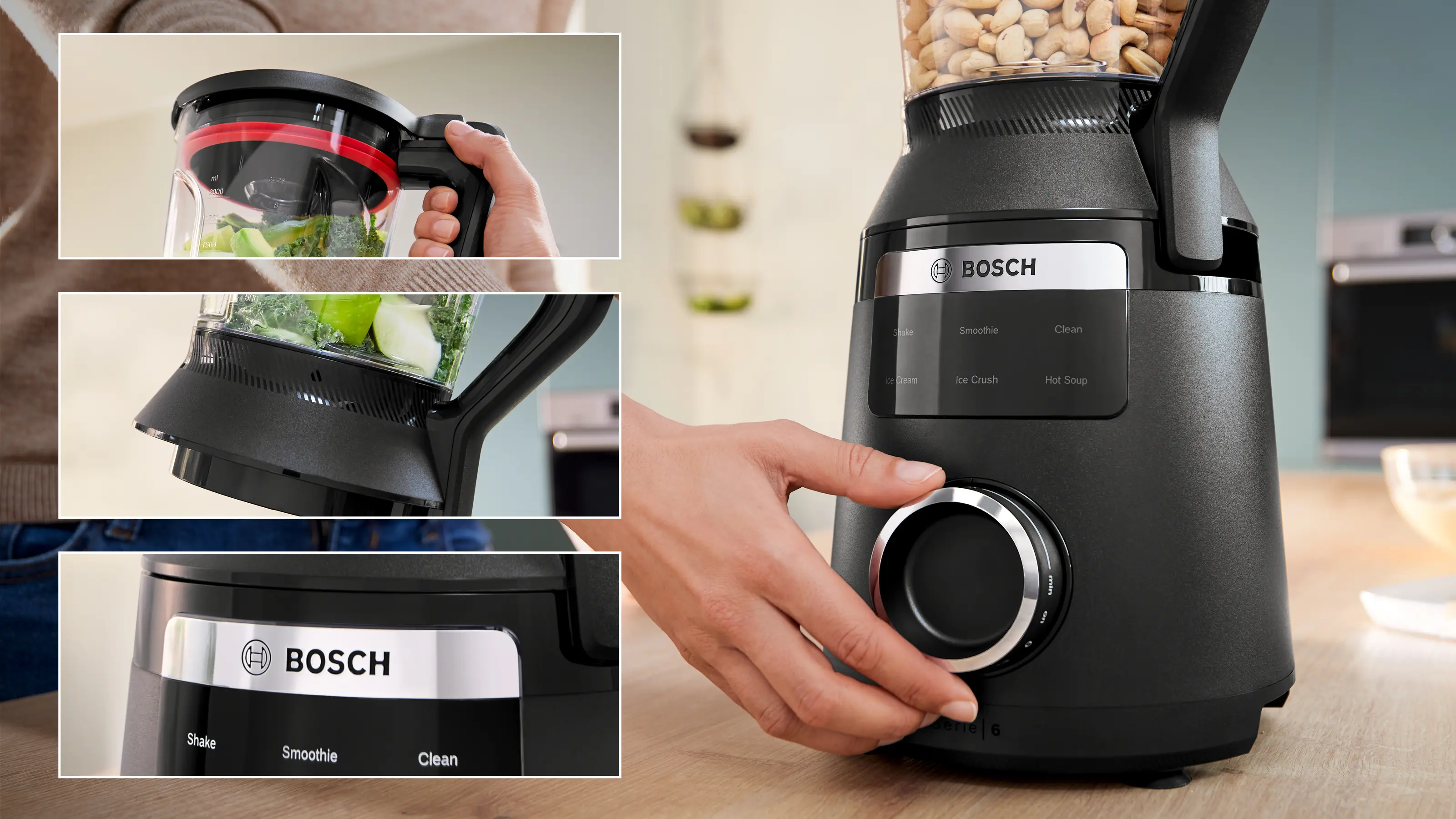 Bosch MMB6652B VitaPower Series 6 High Performance Blender 1800W 2.0L Black product view 11