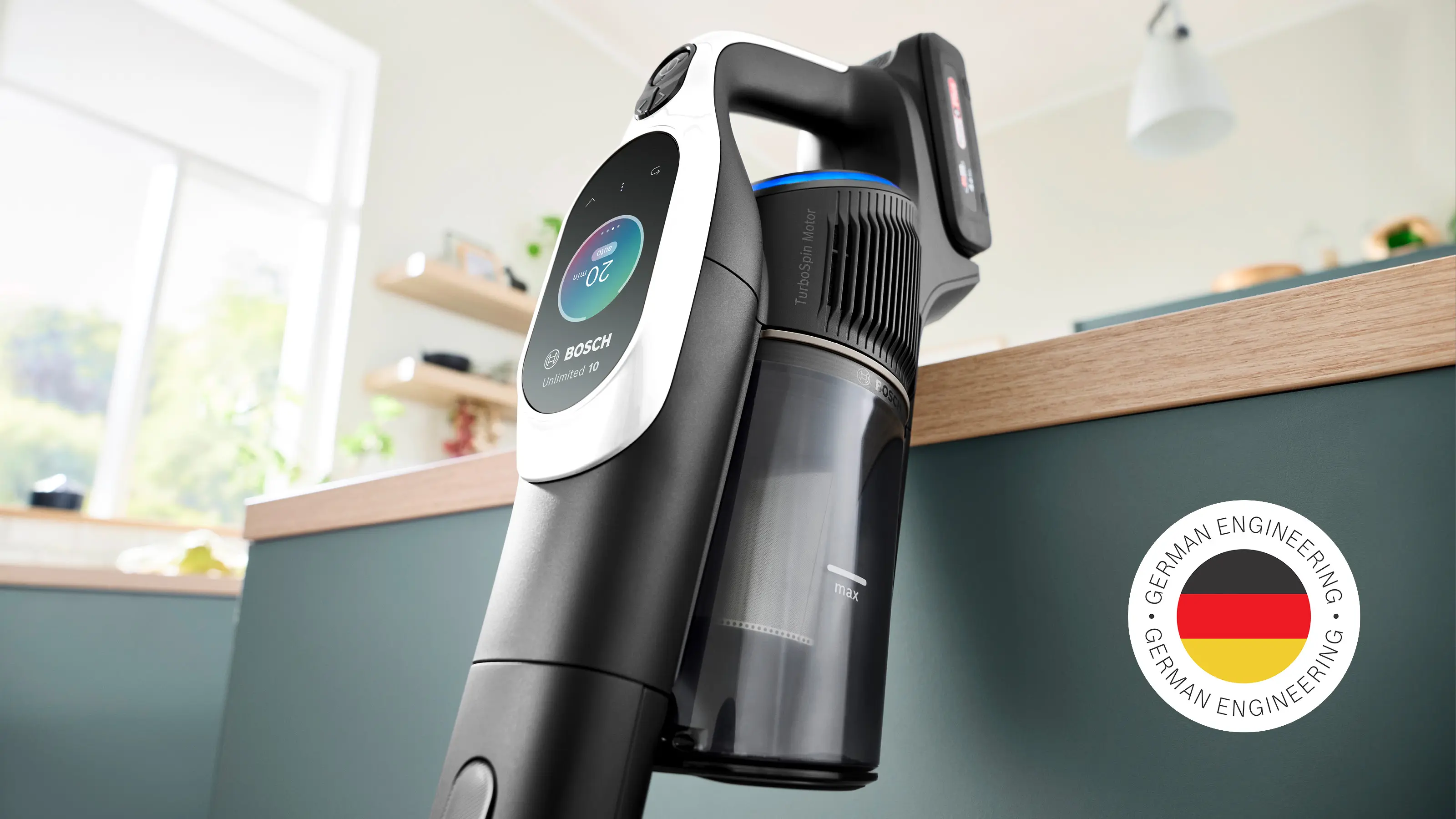 Bosch BCS1041WAC Unlimited 10 Series 10 - Intelligent Smart-Sensing Cordless Vacuum product view 4