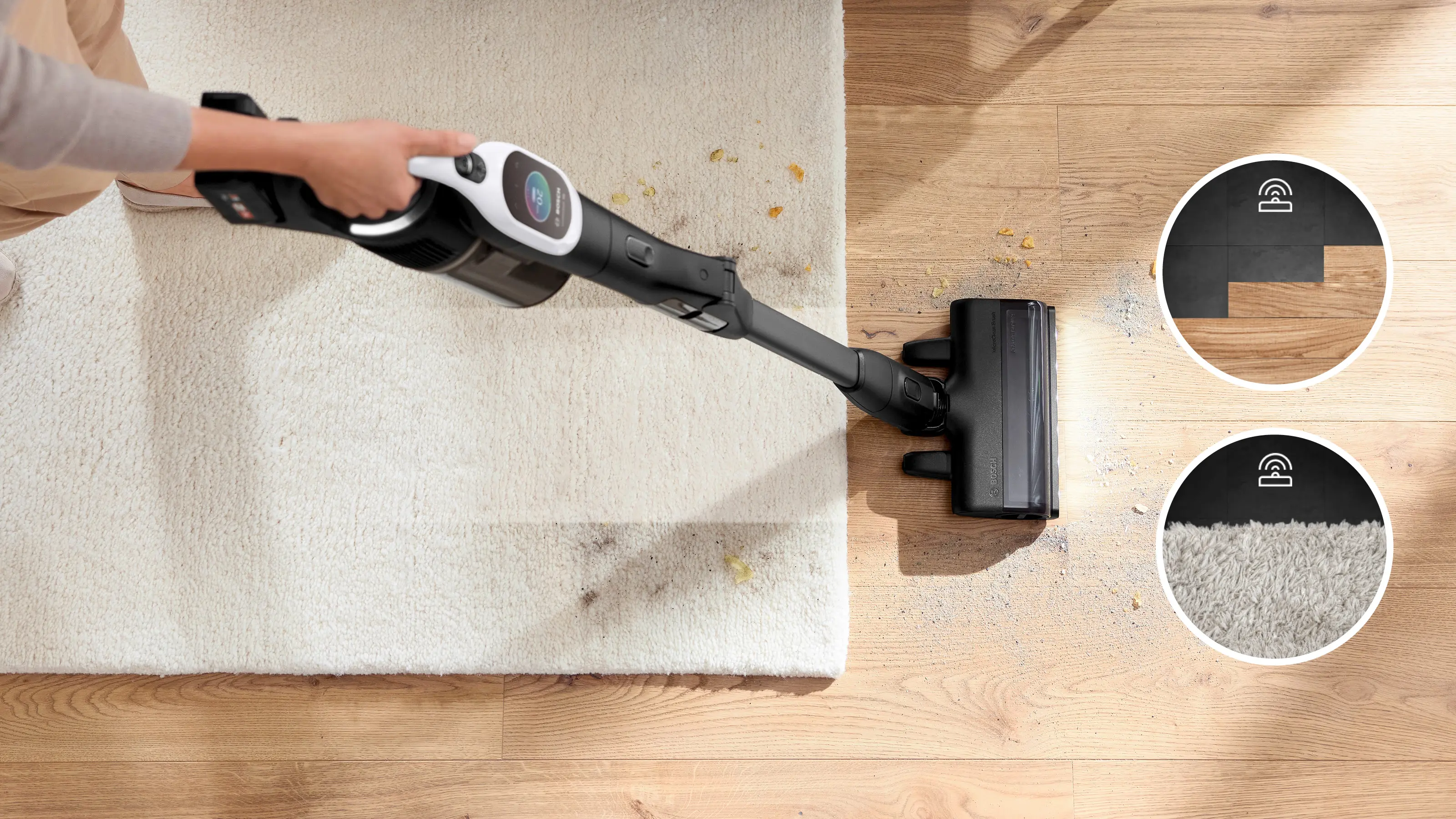 Bosch BCS1041WAC Unlimited 10 Series 10 - Intelligent Smart-Sensing Cordless Vacuum product view 21