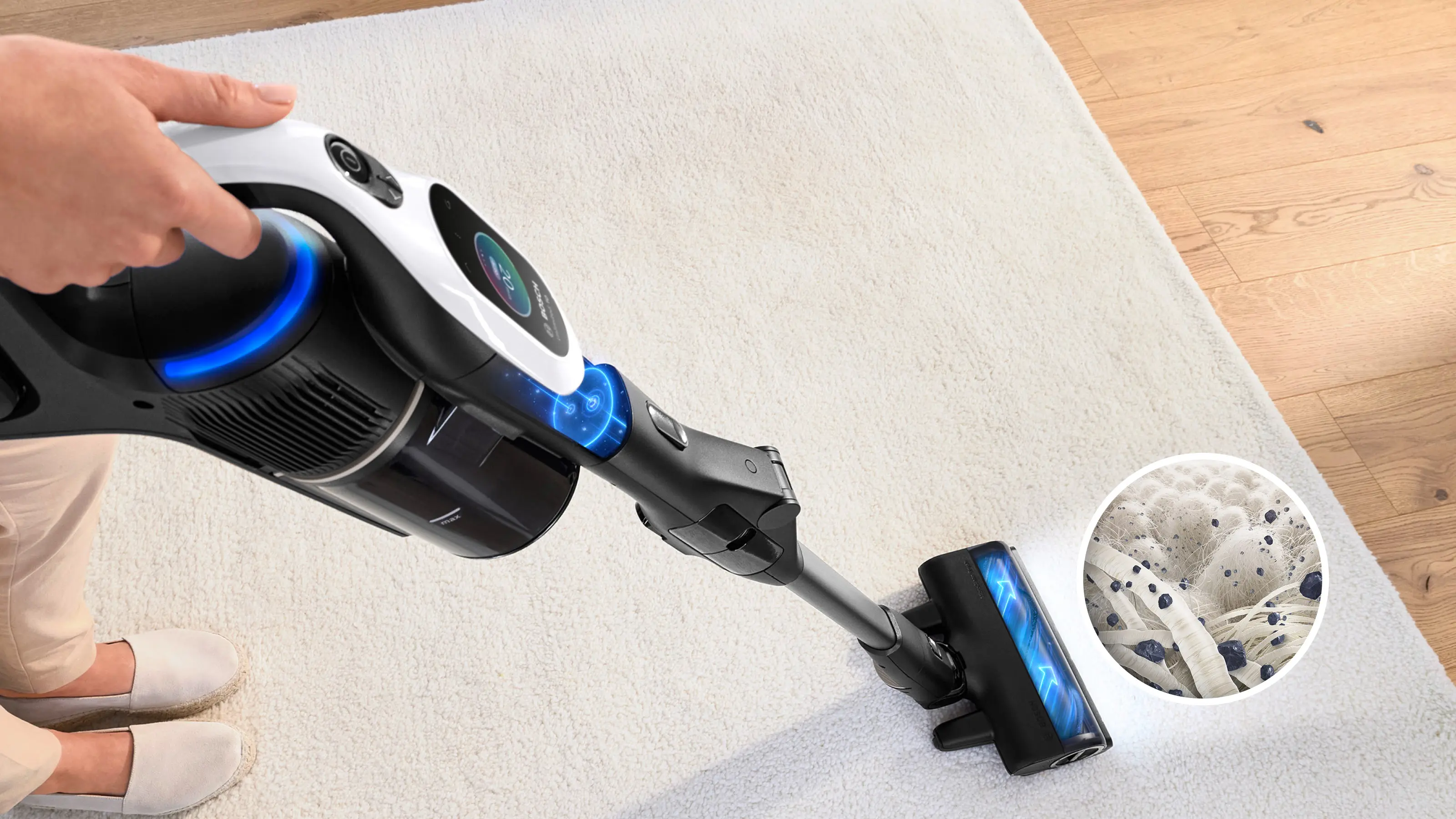 Bosch BCS1041WAC Unlimited 10 Series 10 - Intelligent Smart-Sensing Cordless Vacuum product view 17