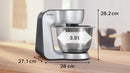 Bosch MUM58359 Series 4 kitchen machine, silver/dark silver, with 3.9 L stainless-steel bowl
