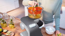 Citrus press attachment juicing limes on the Bosch MUM58359 kitchen machine