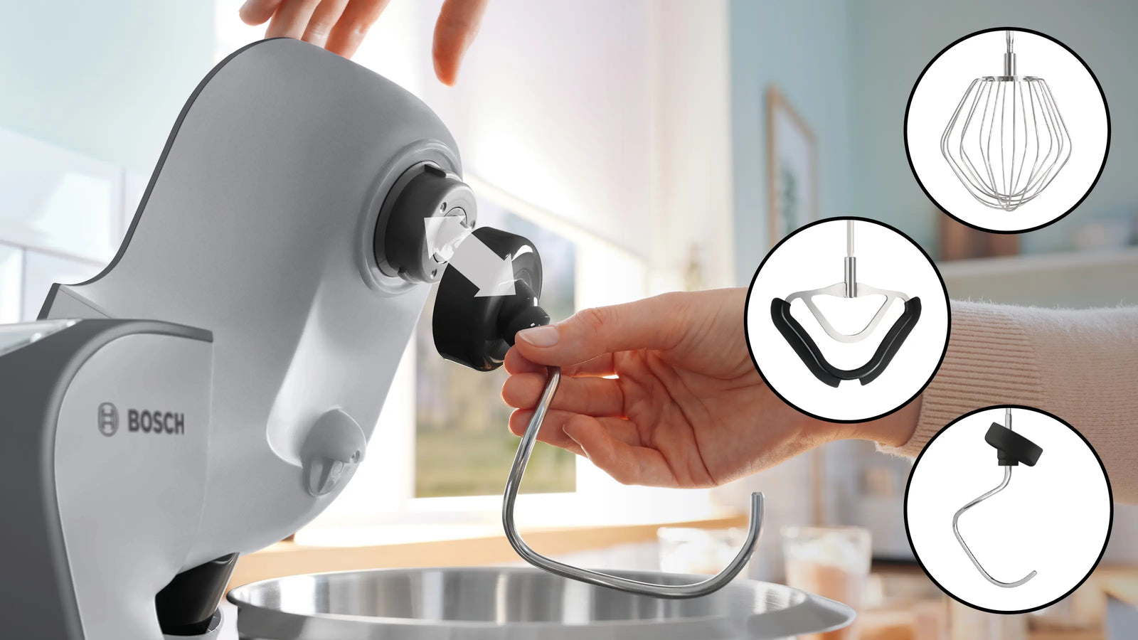 Bosch Bosch MUM58359 Series 4 Kitchen machine MUM 5 1000 W Silver, Dark silver Bosch Bosch MUM58359 Series 4 Kitchen machine MUM 5 1000 W Silver, Dark silver