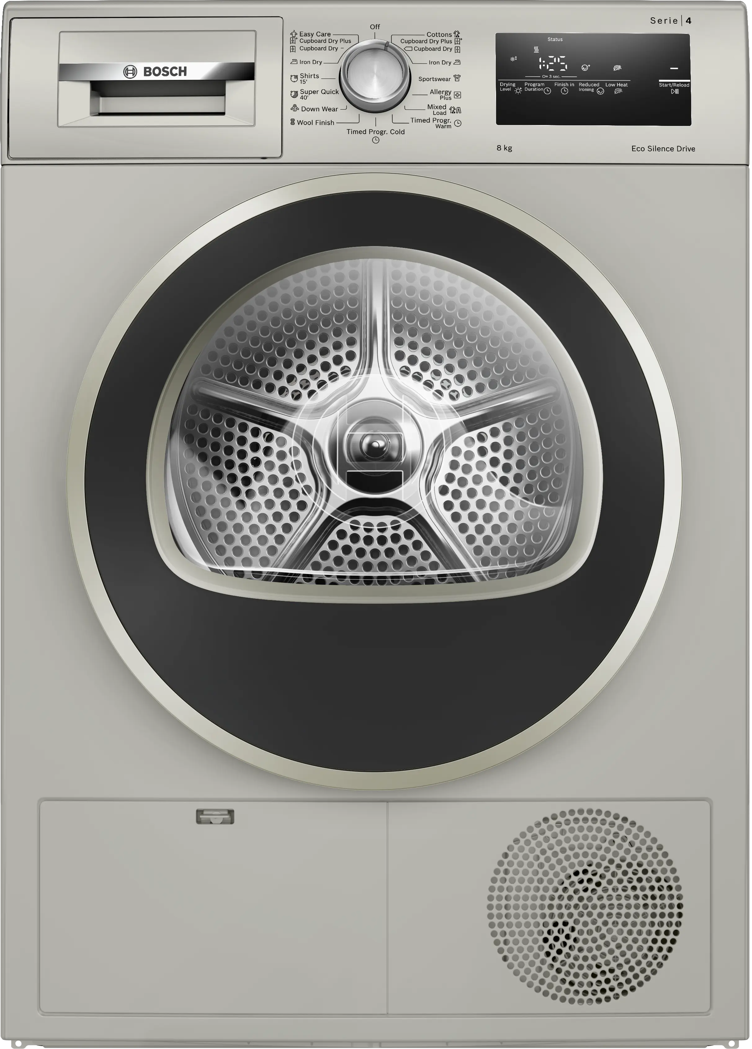 Bosch WTN86212ME Serie 4 Condenser Tumble Dryer 8KG  B Silver with AutoDry