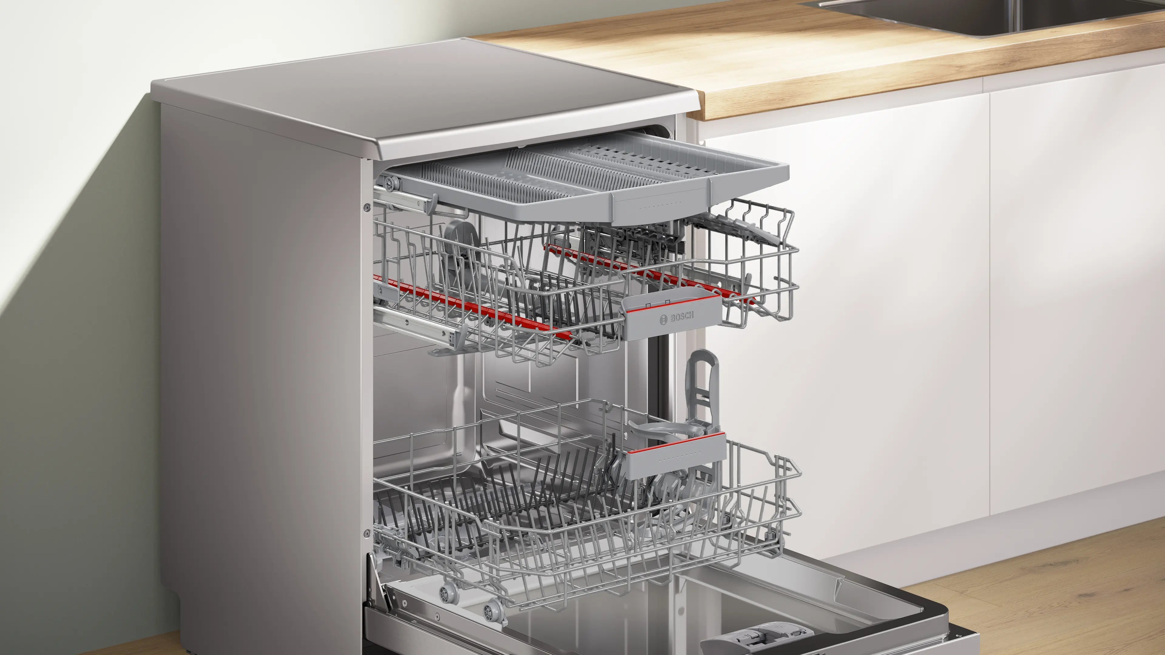 Bosch SMS4HMB62T Serie 4 Freestanding Dishwasher 60 cm 6 Programs Black Home Connect product image 4