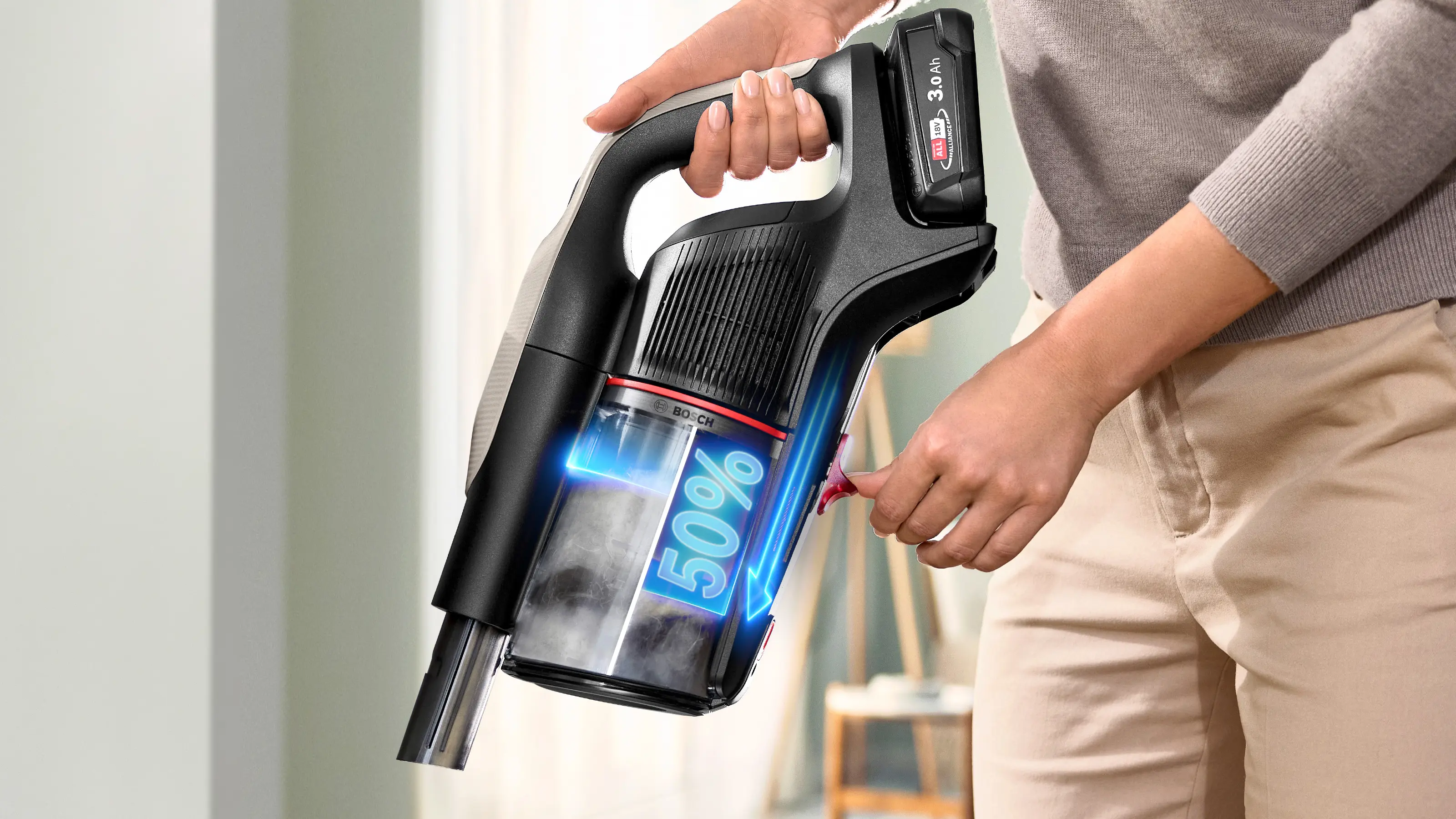 Bosch BCS931GAC Unlimited 9 Series 9 Cordless Vacuum Cleaner product view 3