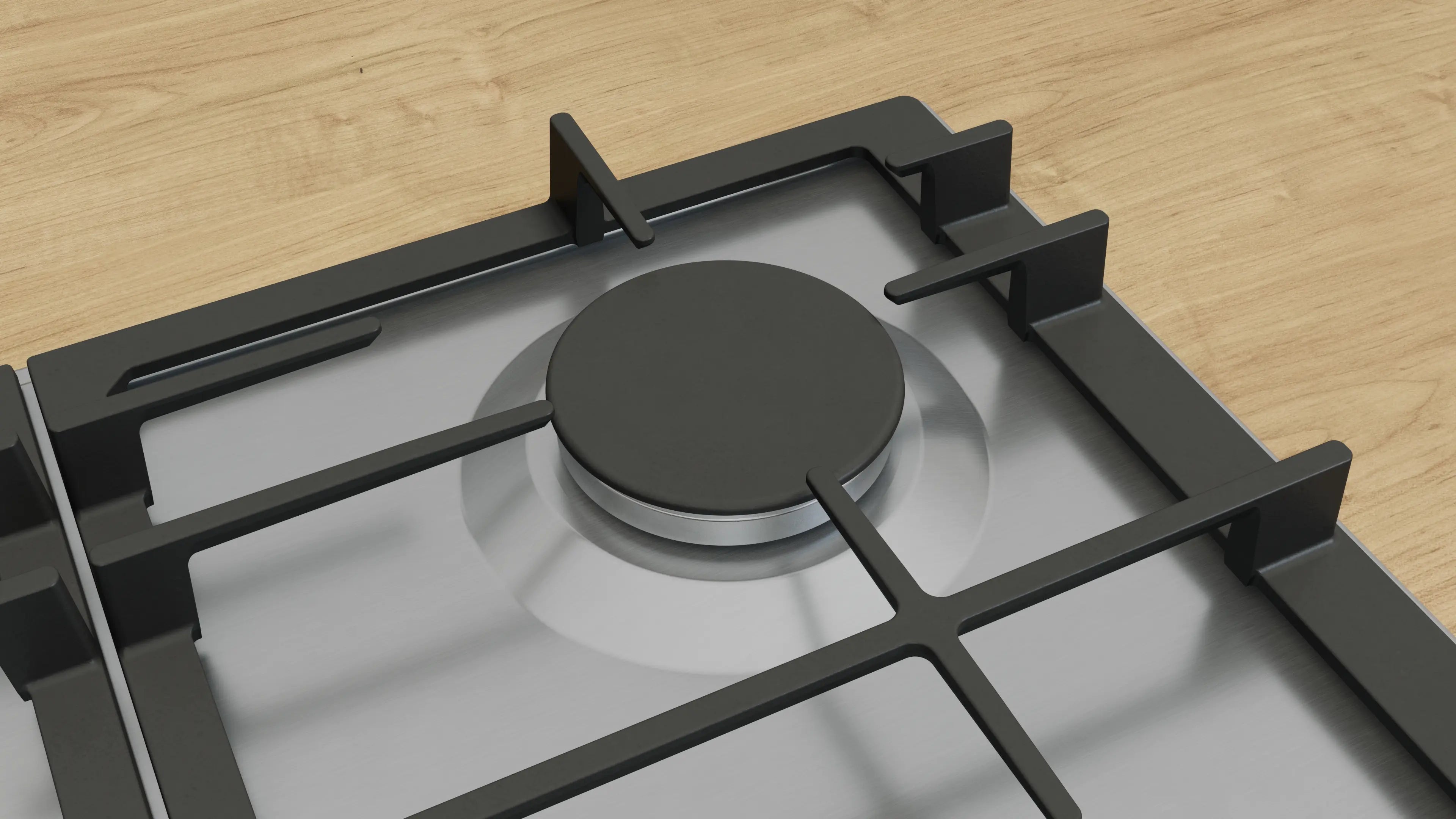 Bosch PCR9A5I90M built-in gas hob with central dual-wok burner