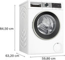BOSCH WGA25400ME Front-Loading Washing Machine 10kg 1400rpm Series 4 i-Dos A+++ White
