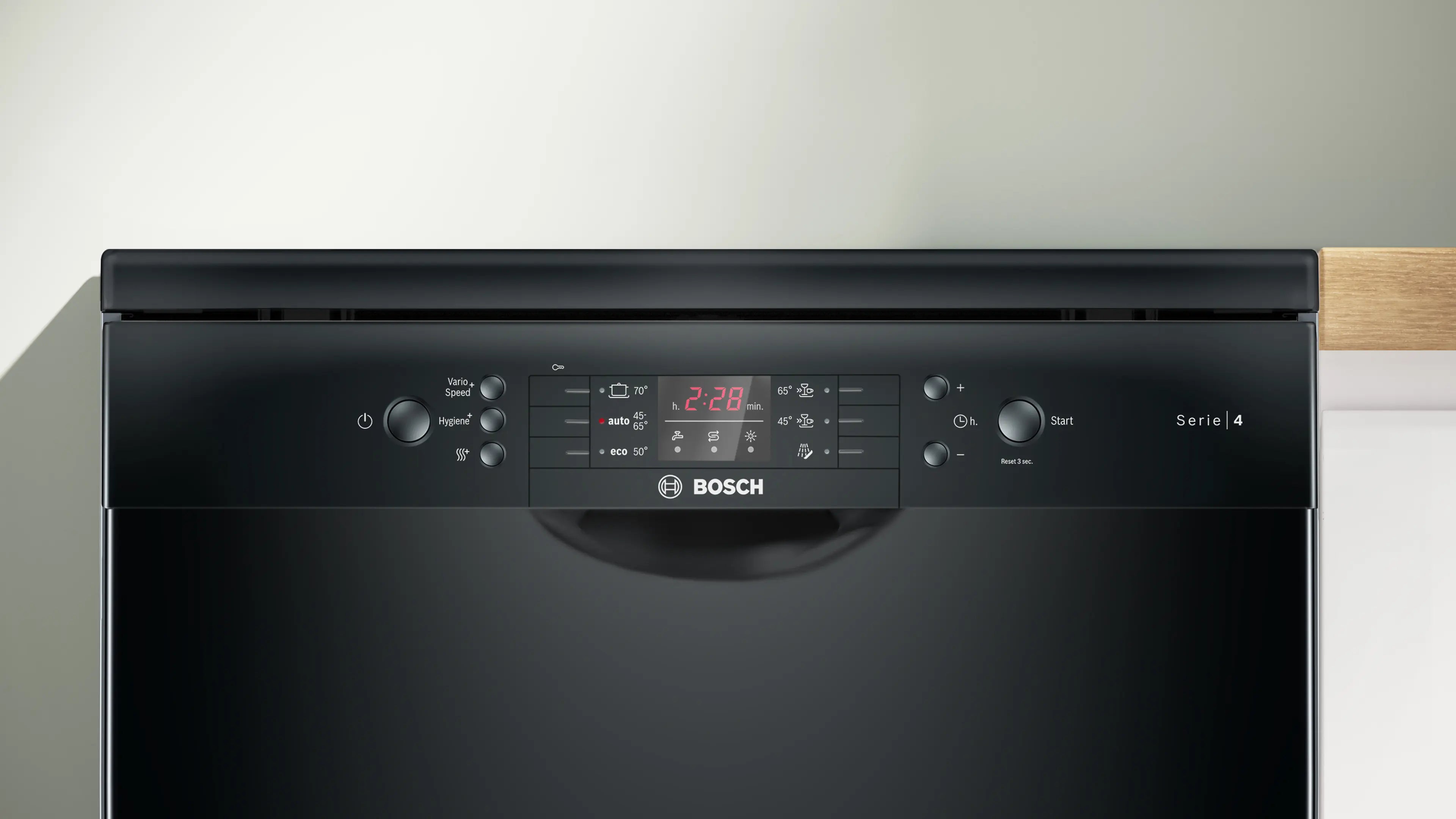 Bosch SMS46NB20V غسالة صحون 6 برامج سلسلة 4 رف ثالث A++ أسود