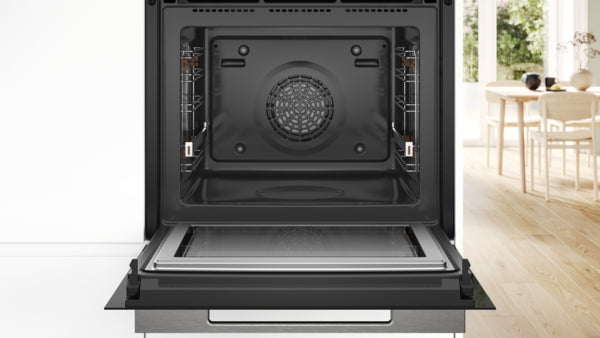 BOSCH HMG776NB1 Combi Oven With Microwave 60cm Serie8 H*60cm 67Lit Black+S.Steel Handel