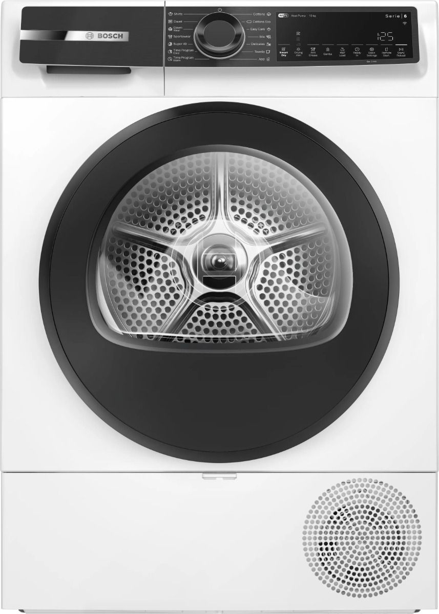 BOSCH Bosch WQK25200ME 10KG Heat Pump Tumble Dryer with Wi-Fi, Series 6, A++, White