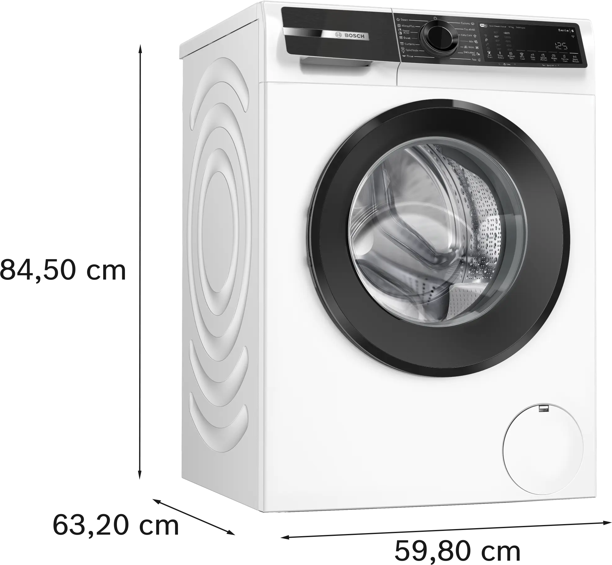 Bosch WGK264Z0ME Series 6  11 KG Front-Loading Washing Machine 1400 rpm White