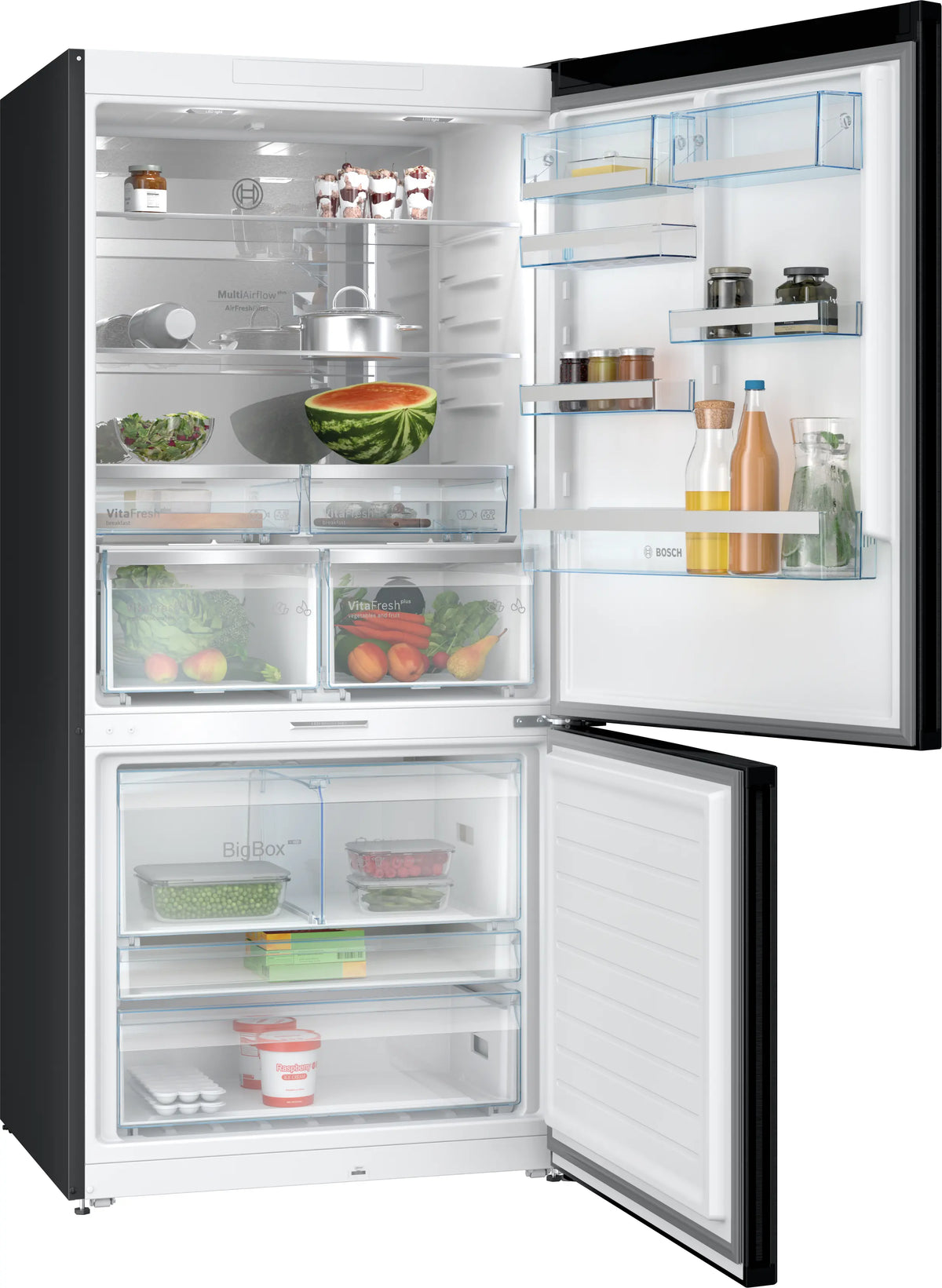 Bosch KGP86AXB0N Series 8 Fridge-Freezer 86 cm 621 L Total NoFrost Black Inox