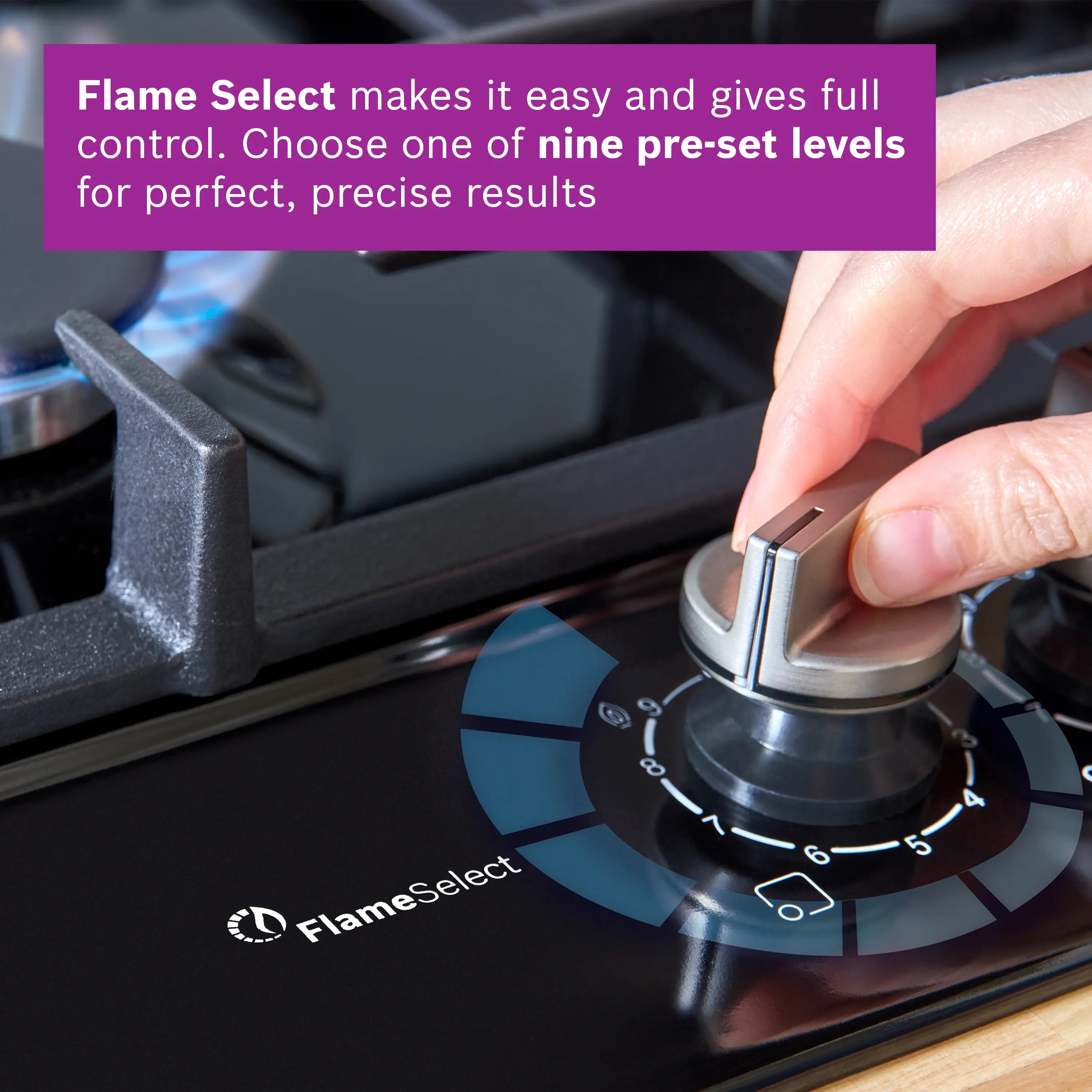 Bosch FlameSelect precision gas-control content image for PPM9A6I40
