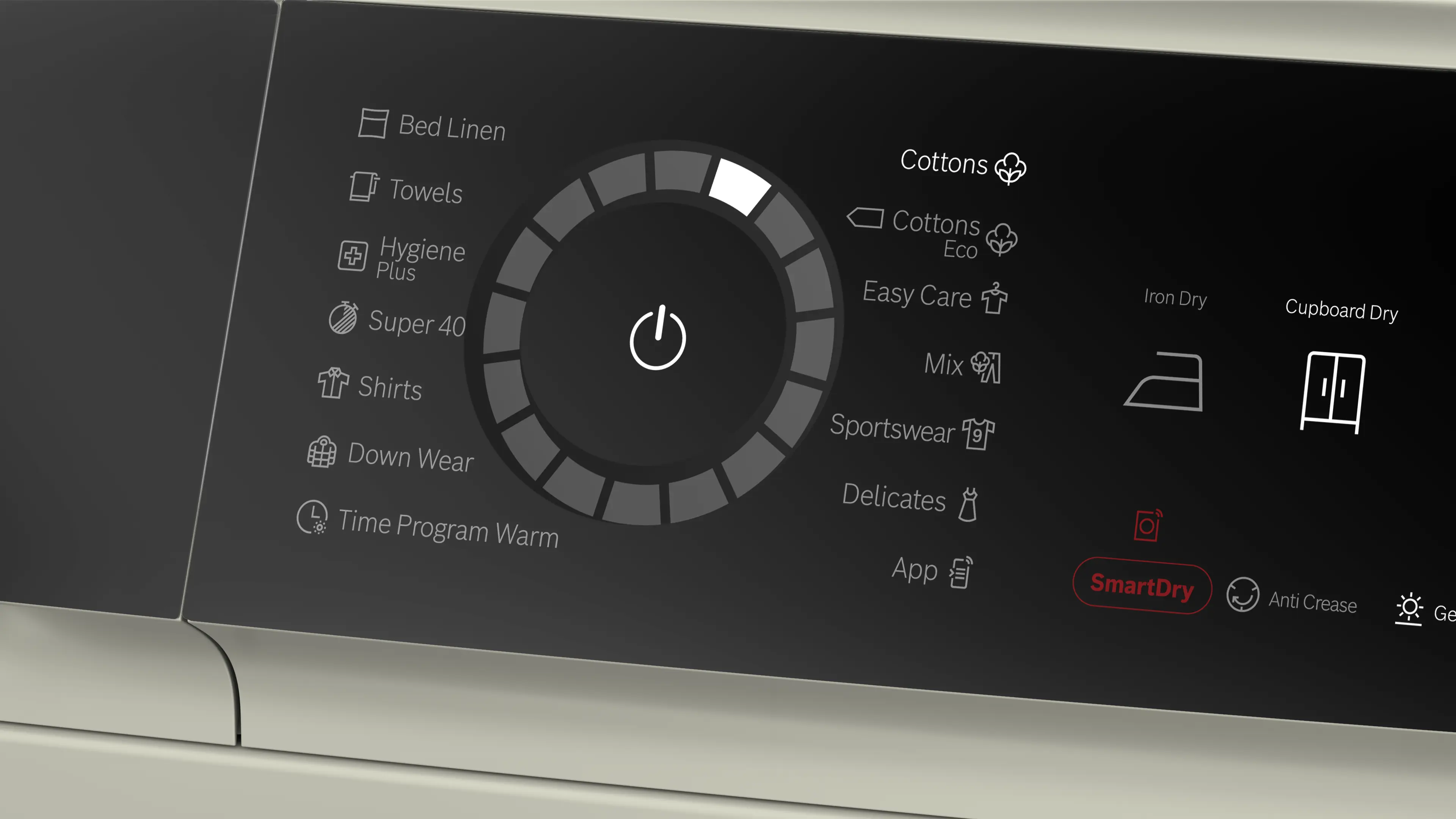 Bosch WQB245BXME heat pump tumble dryer in silver inox - side view