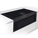 Induction Hob+Hood+Oven Combi Steam 90cm 1200m3/h 63Lit A+ Black
