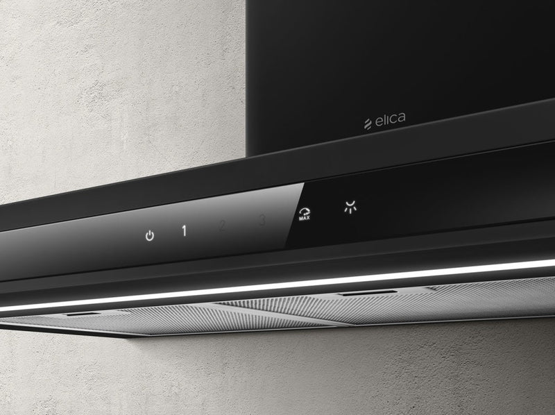 Elica ADELE @ BL MAT/A/90 Wall Hood 90cm 1000m/h3 Full Black PRF0199699