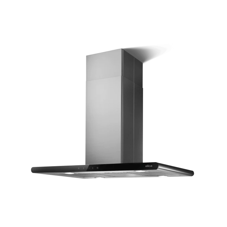 Elica GALAXY ISLAND BLIX/A 90cm hood in black glass at Tahboub Appliances Jordan
