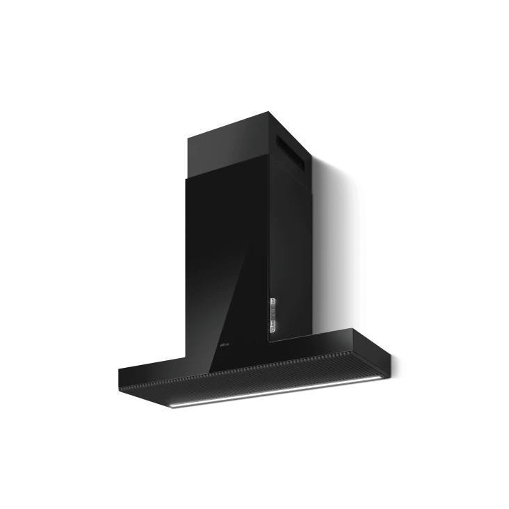 Elica HAIKU BL/A/90 90cm hood in black glass at Tahboub Appliances Jordan