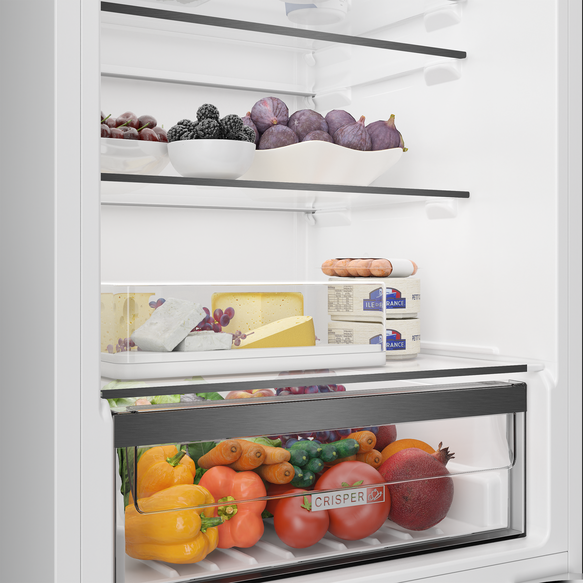 Whirlpool WBIS 541281 ME Integrated Fridge Freezer 271L Inverter Compressor - Storage View