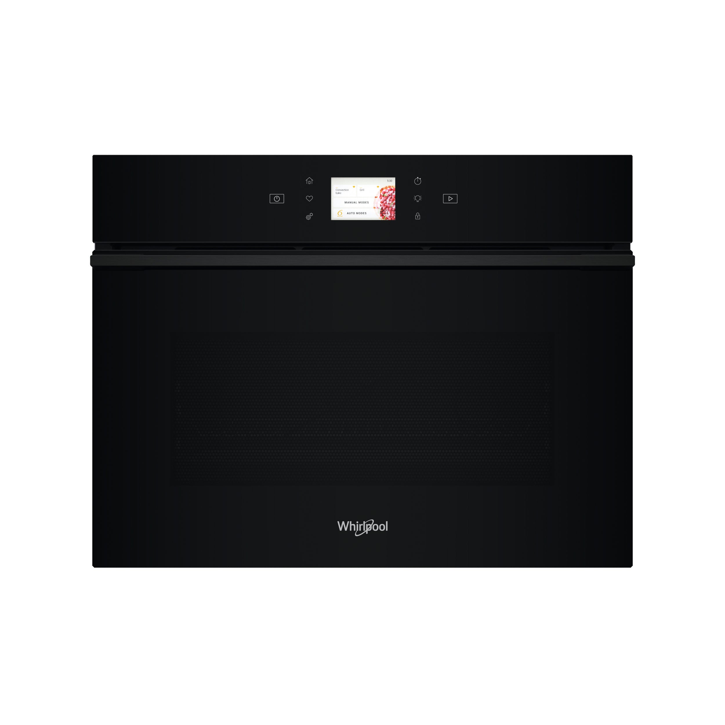 Whirlpool WCW9OWPHTSBUK 53L Combi Oven With Microwave, Full Black, 6th Sense, W-Line
