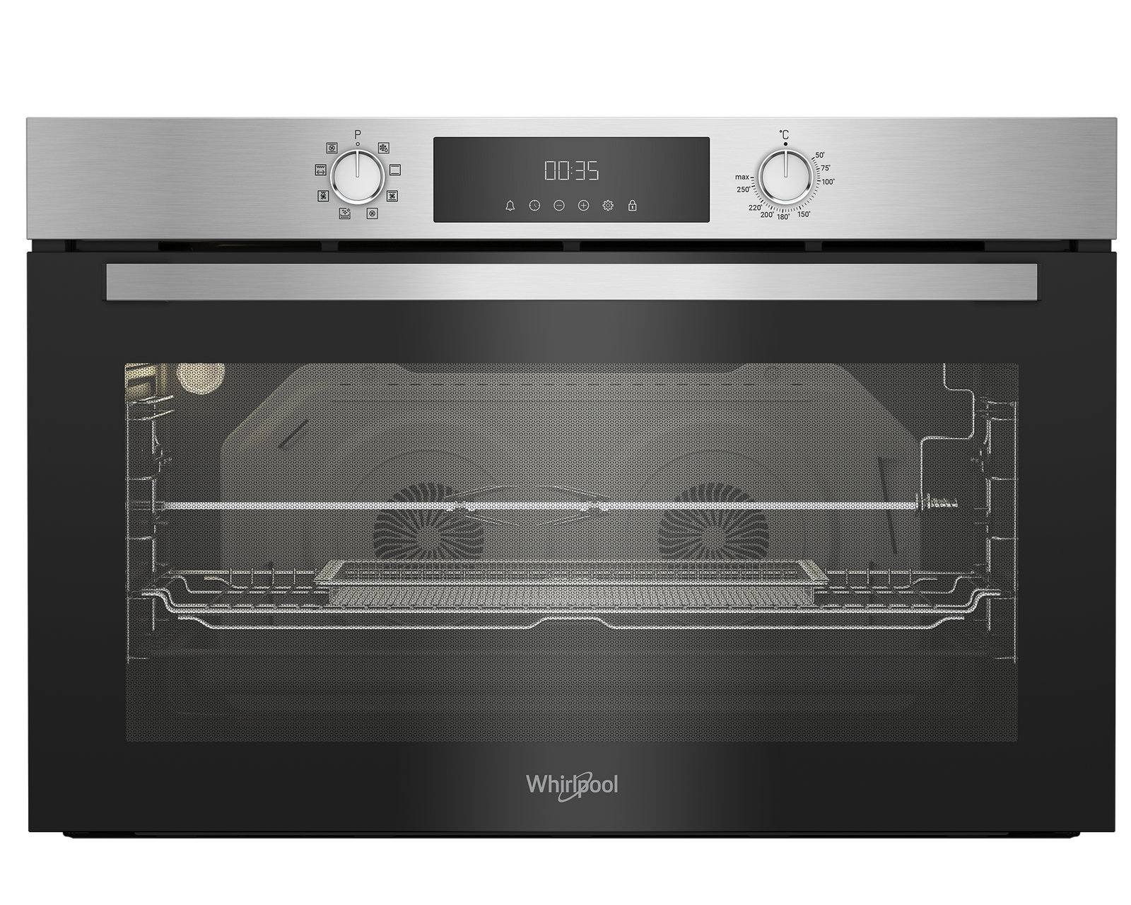 Whirlpool Whirlpool WOE9 R3TF49 XME Built in Elec Oven 90cm 96Lit Inox & Fan+Led Screen