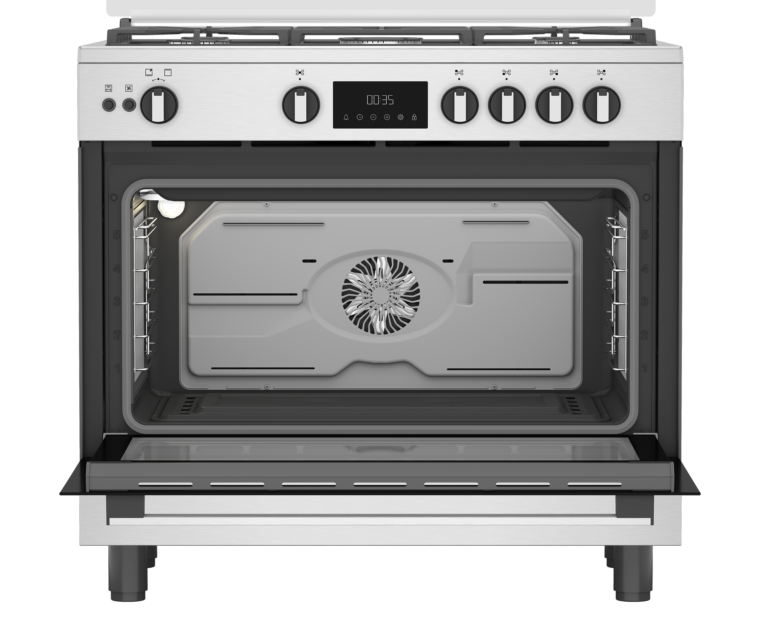 Whirlpool WR90 GGF 33229 XNA freestanding gas cooker product image 4