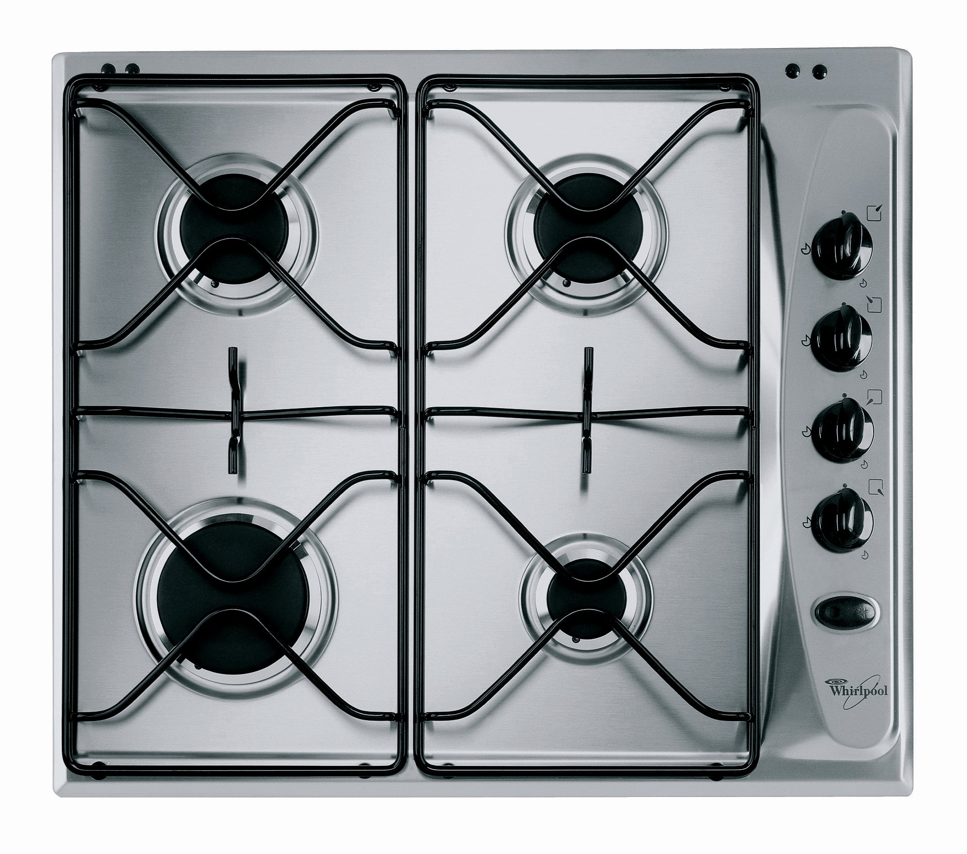 Whirlpool AKM 250 IX gas hob detail view
