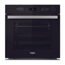 Built In Elec Steam Oven 60cm 73Lit Black+S.Steel Handle